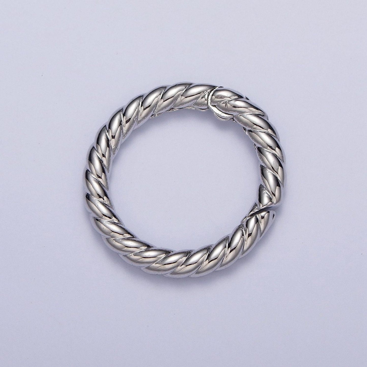 1 pc big twisted gold spring gate ring 26mm marine rope push gate ring, charm holder clasp for connector charm enhancer k-069 k073