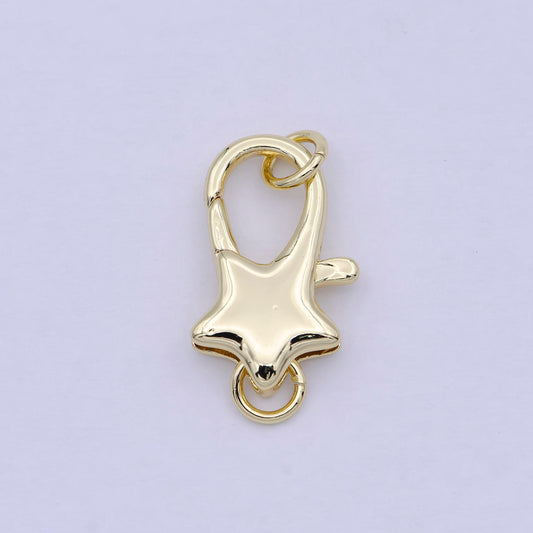 Dainty 14k gold filled star lobster clasp celestial claw with jump ring diy minimalist jewelry supplies k-038