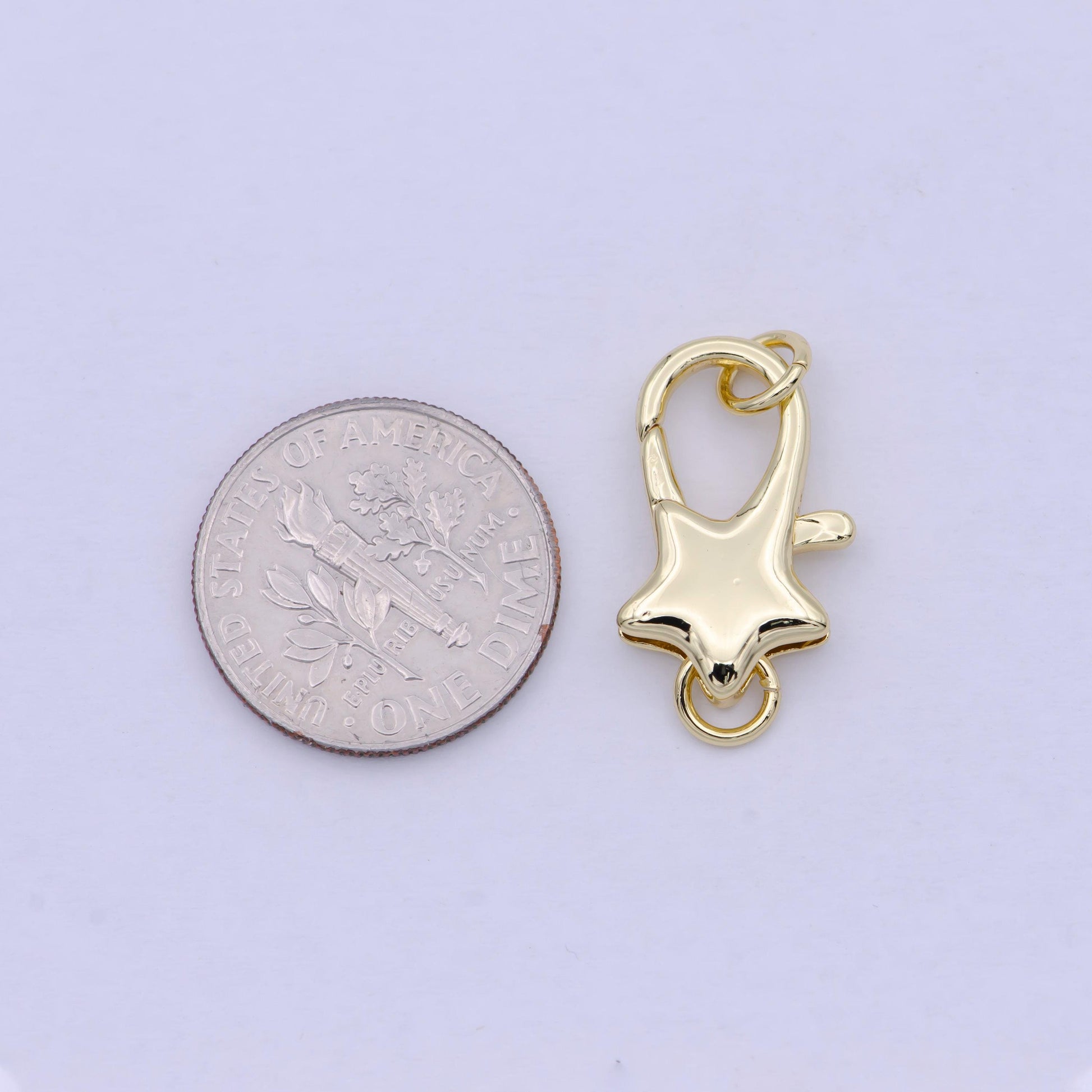 Dainty 14k gold filled star lobster clasp celestial claw with jump ring diy minimalist jewelry supplies k-038