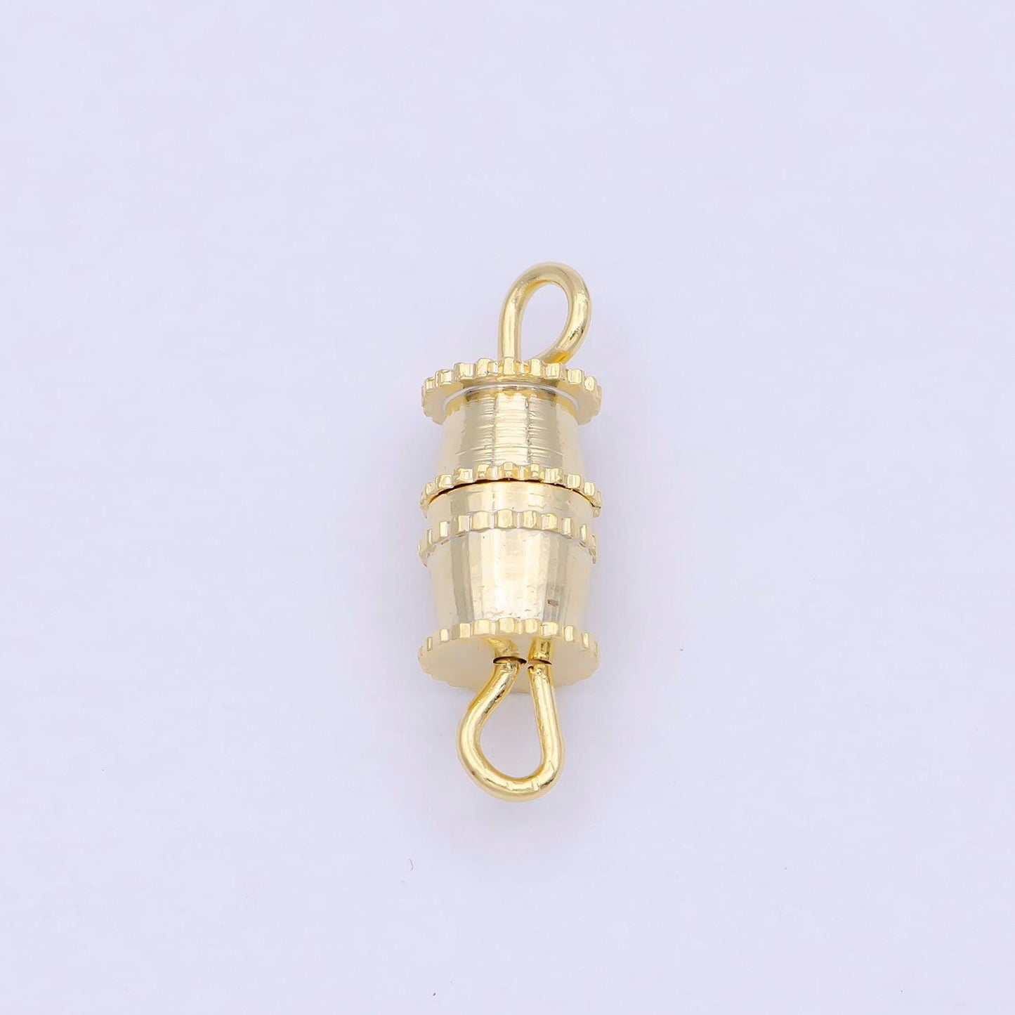 Gold barrel screw clasp - screw-on clasp for necklaces bracelet silver or gold color k-007 k-011