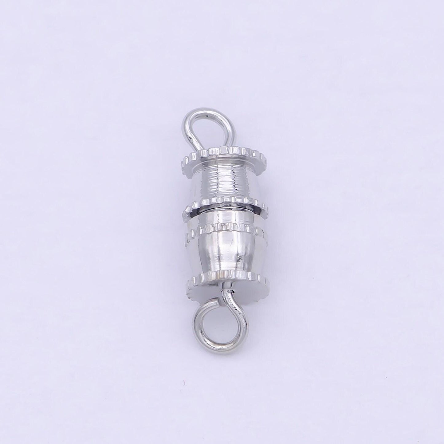 Gold barrel screw clasp - screw-on clasp for necklaces bracelet silver or gold color k-007 k-011
