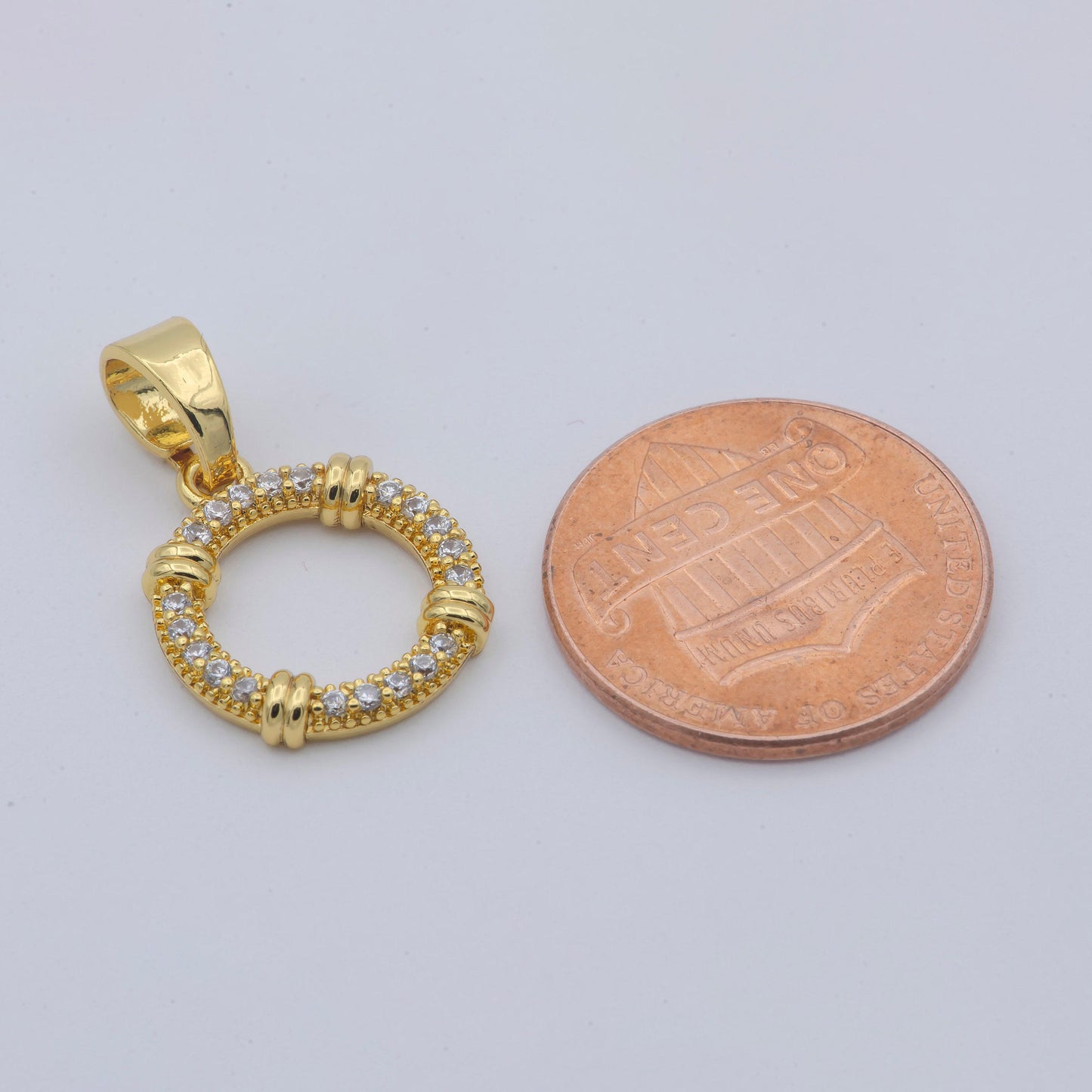 24k gold filled micro pave cz wheel of fortune charm,daisy micro pave cz pendant, charm pendant, flower jewelry, chgf-1930