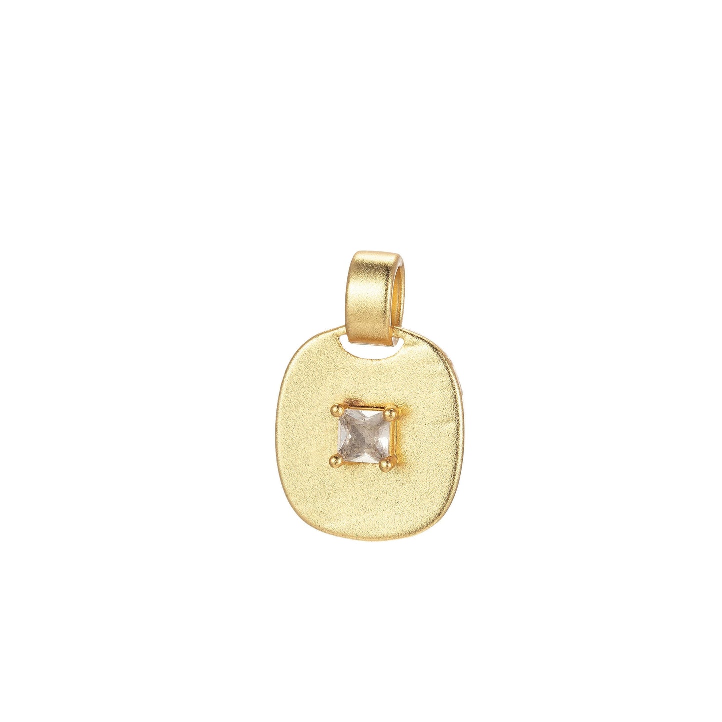 1x dainty emerald green, red, clear cz square gold medallion charm tiny small pendant tag charm, bracelet necklace earring finding, j-850