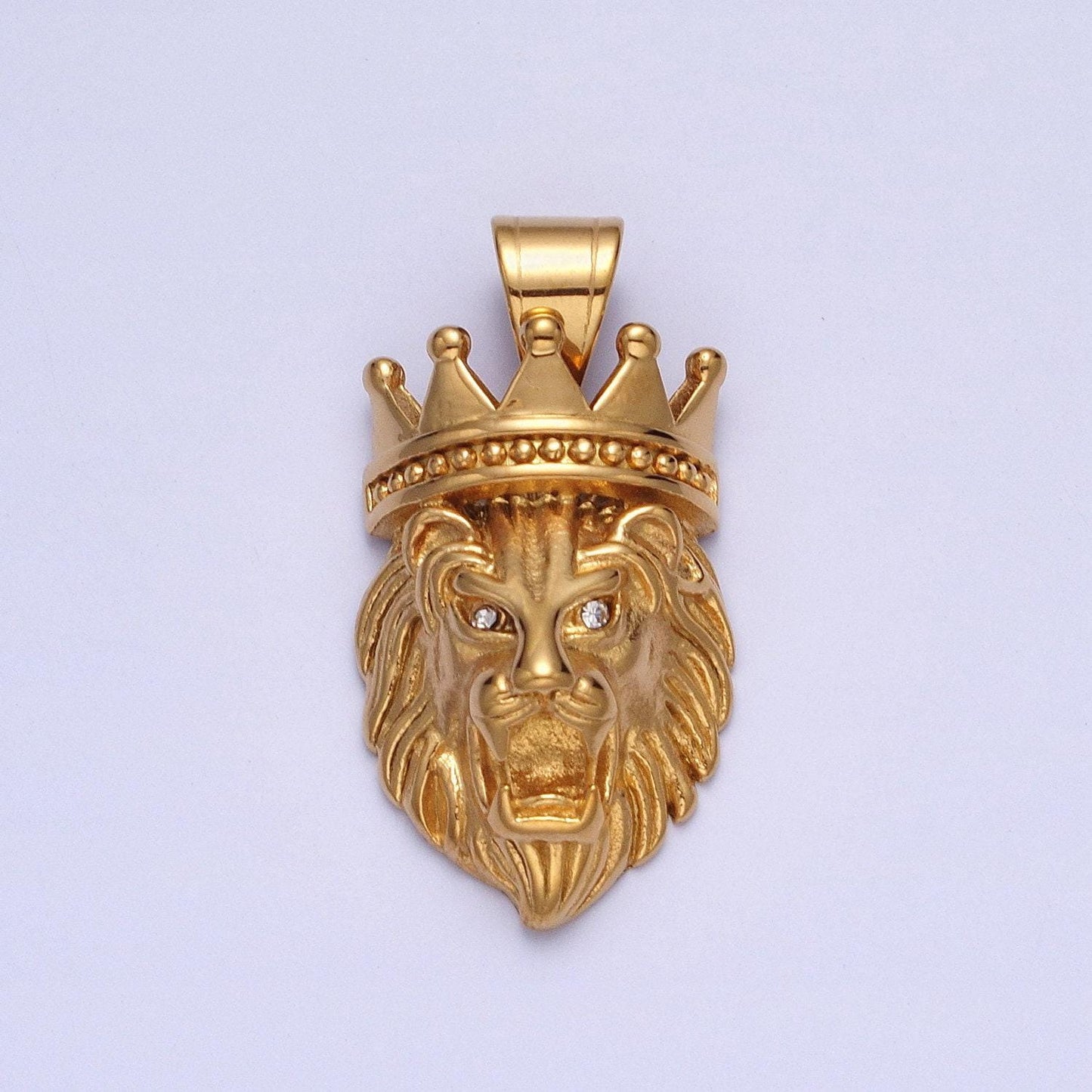 Stainless steel lion king pendant men hip hop jewelry gold statement charms 3d pendants j749 j752