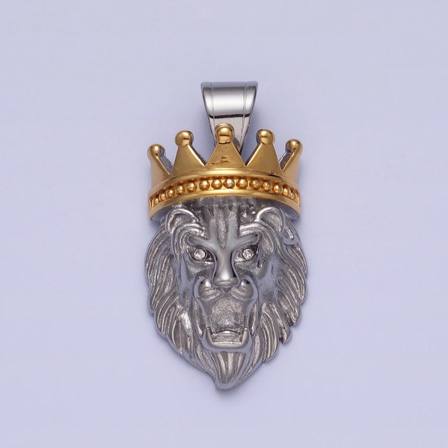 Stainless steel lion king pendant men hip hop jewelry gold statement charms 3d pendants j749 j752