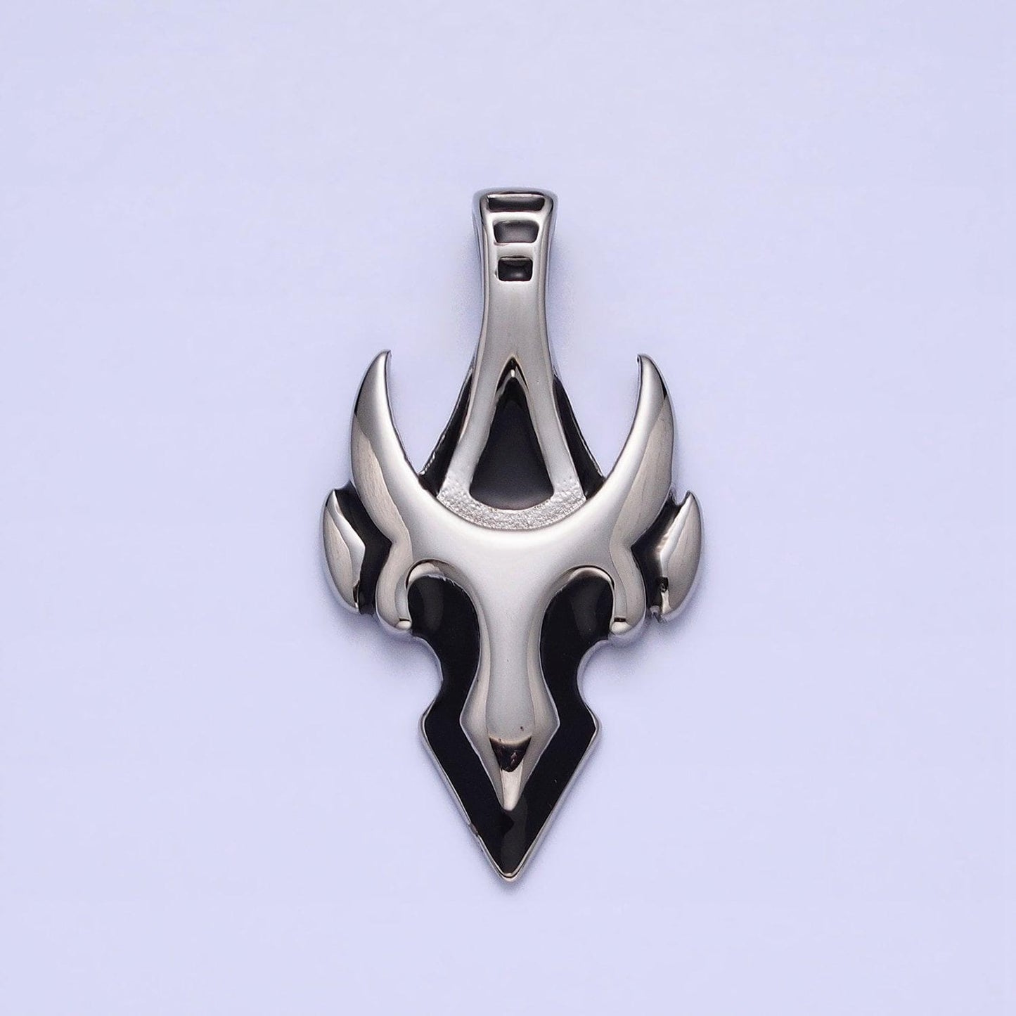 Stainless steel knight mask pendant men warrior jewelry inspired for statement jewelry hard heavy duty jewelry j-742