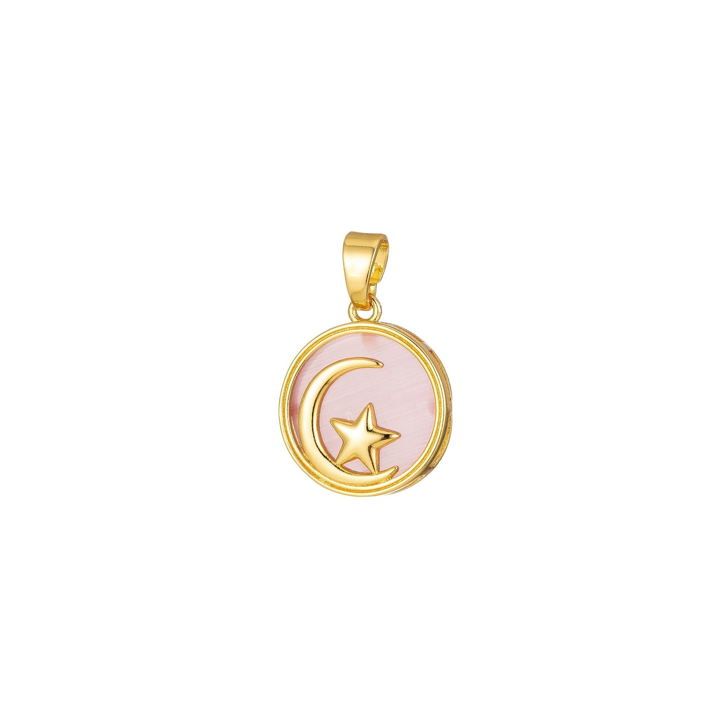 1pc celestial pendant crescent moon star dainty charm for necklace bracelet findings for jewelry making