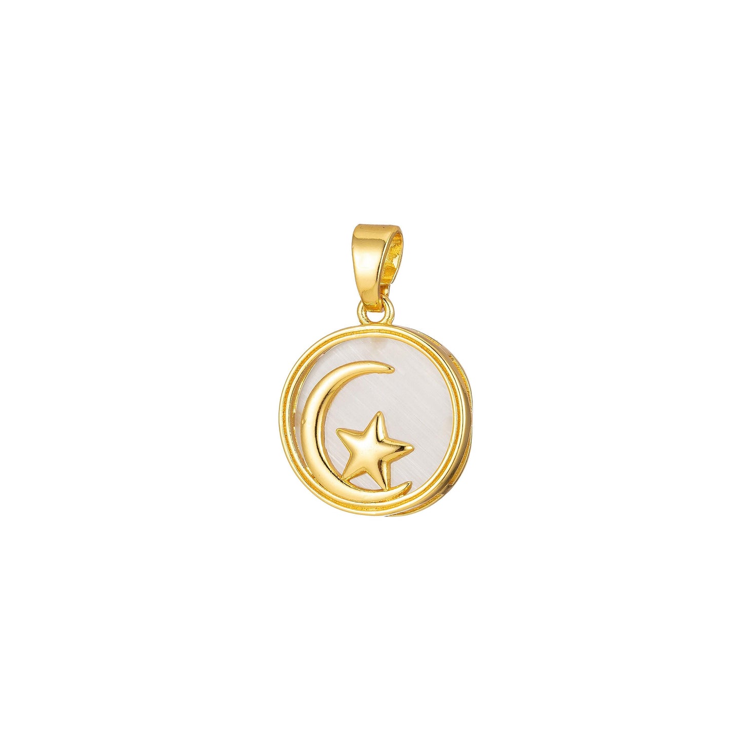 1pc celestial pendant crescent moon star dainty charm for necklace bracelet findings for jewelry making
