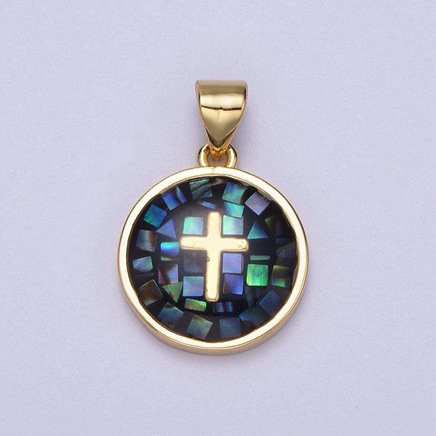 24k gold filled pink shell cross charm pendant white green blue shell religious charm necklace bracelet pendant 20x13.8mm i-075