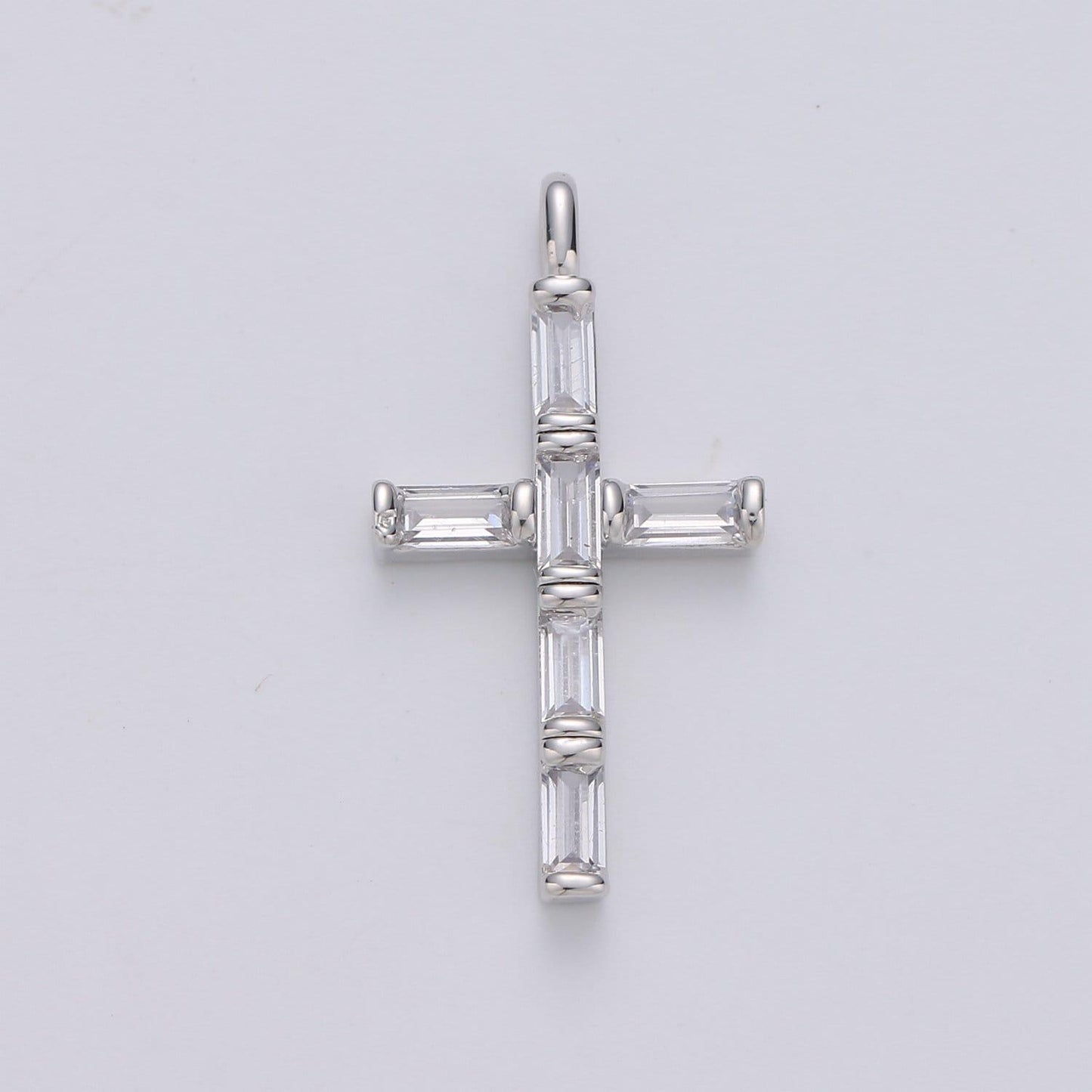 Cubic zirconia marquise navette crystal cross pendant charm chain necklace 14k gold filled cross charm religious jewelry i-657 i-658