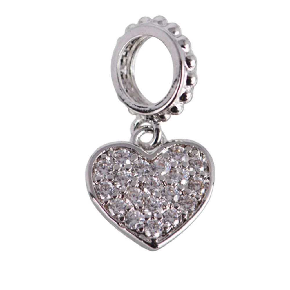 Mini heart pendant , puffy gold heart charm add on charm for bracelet necklace earring supply ag440