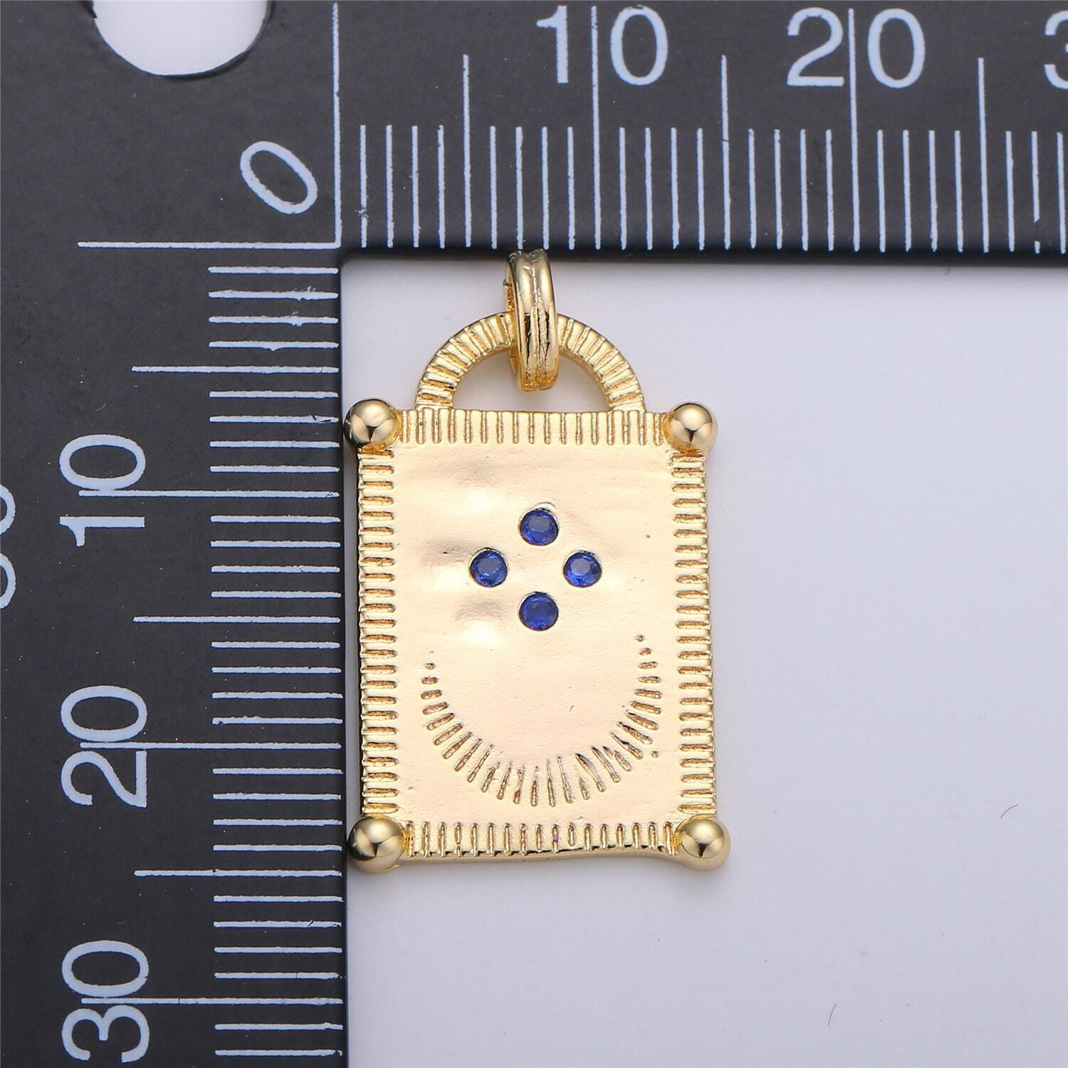 14k gold filled celestial jewelry cubic zirconia star medallion pendant for necklace earring component successactive