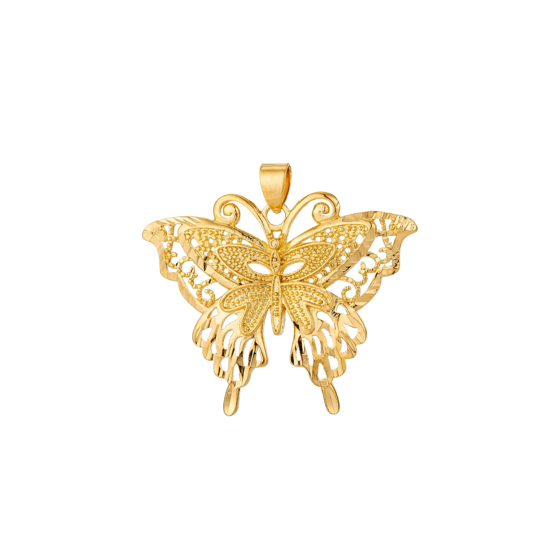 Monarch butterfly charm in 18k gold filled charm for necklace earring jewelry making h-820