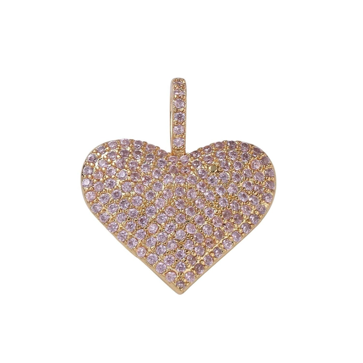 Dainty gold filled heart charms h-438 h-462 h-467 h-486 h-488