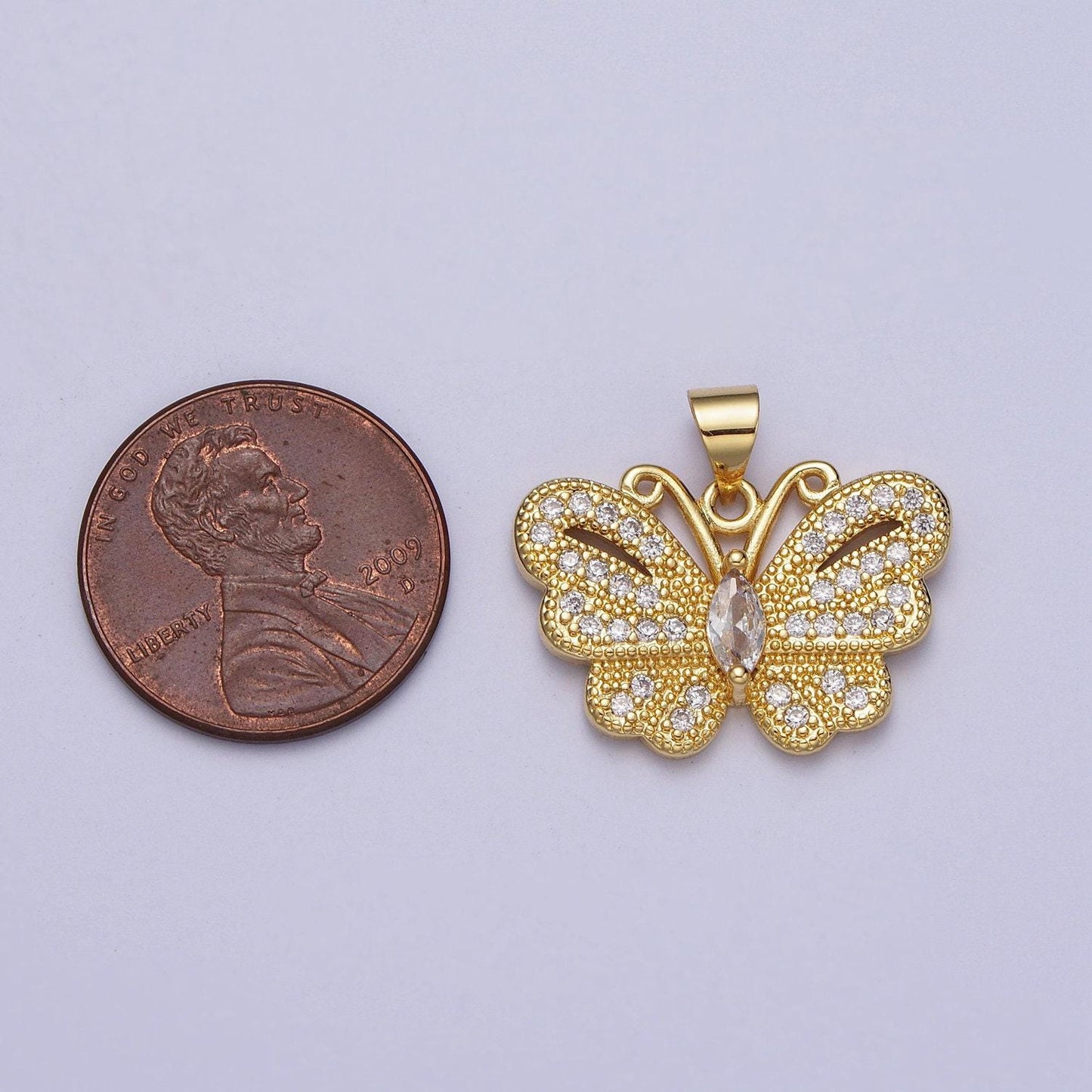Dainty gold butterfly charm cubic animal charm mariposa monrach pendant dangle charms for bracelet necklace earring supply component h323