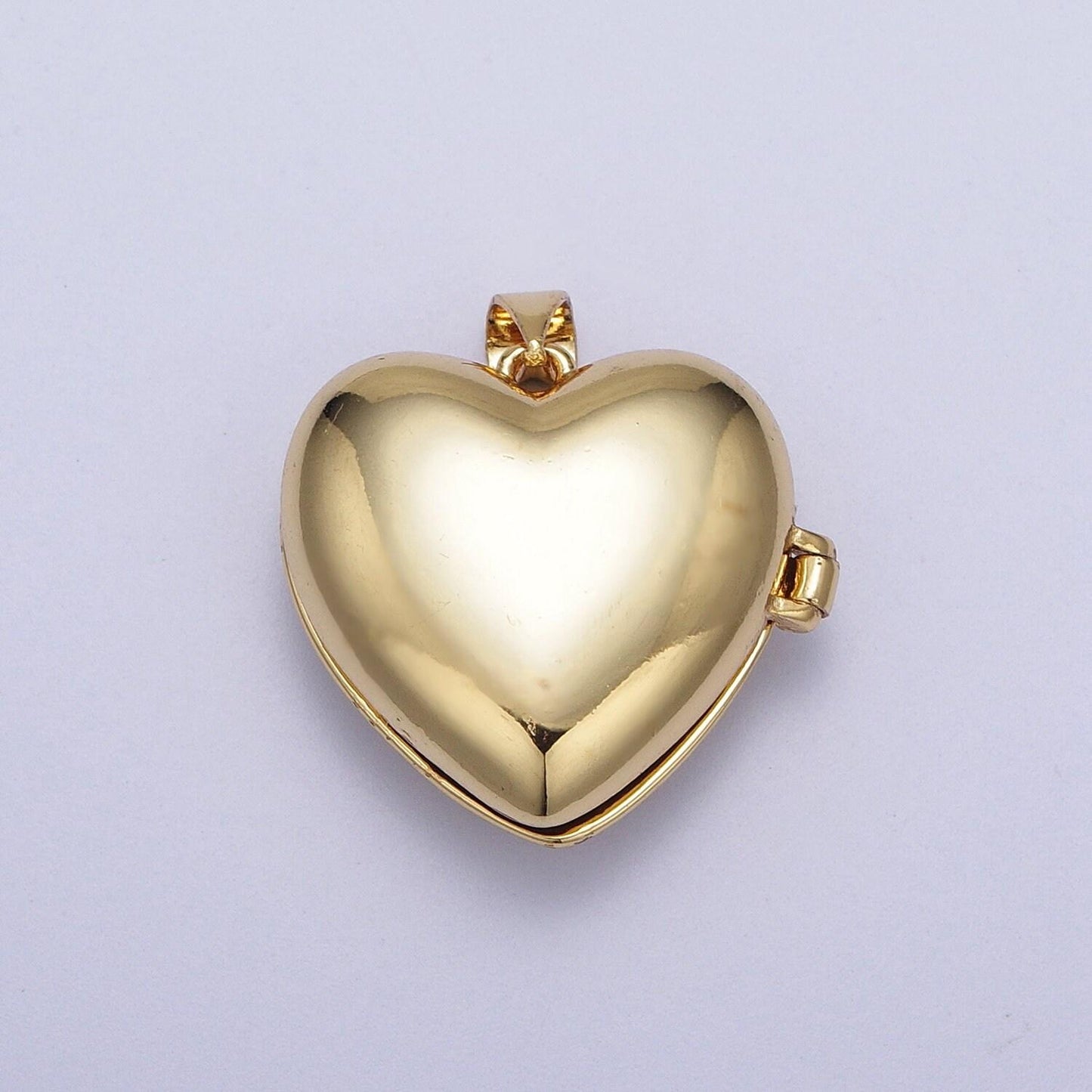 24k gold filled shell love heart locket charm necklace, abalone pink blue white green shell for personalized necklace pendant | h-151