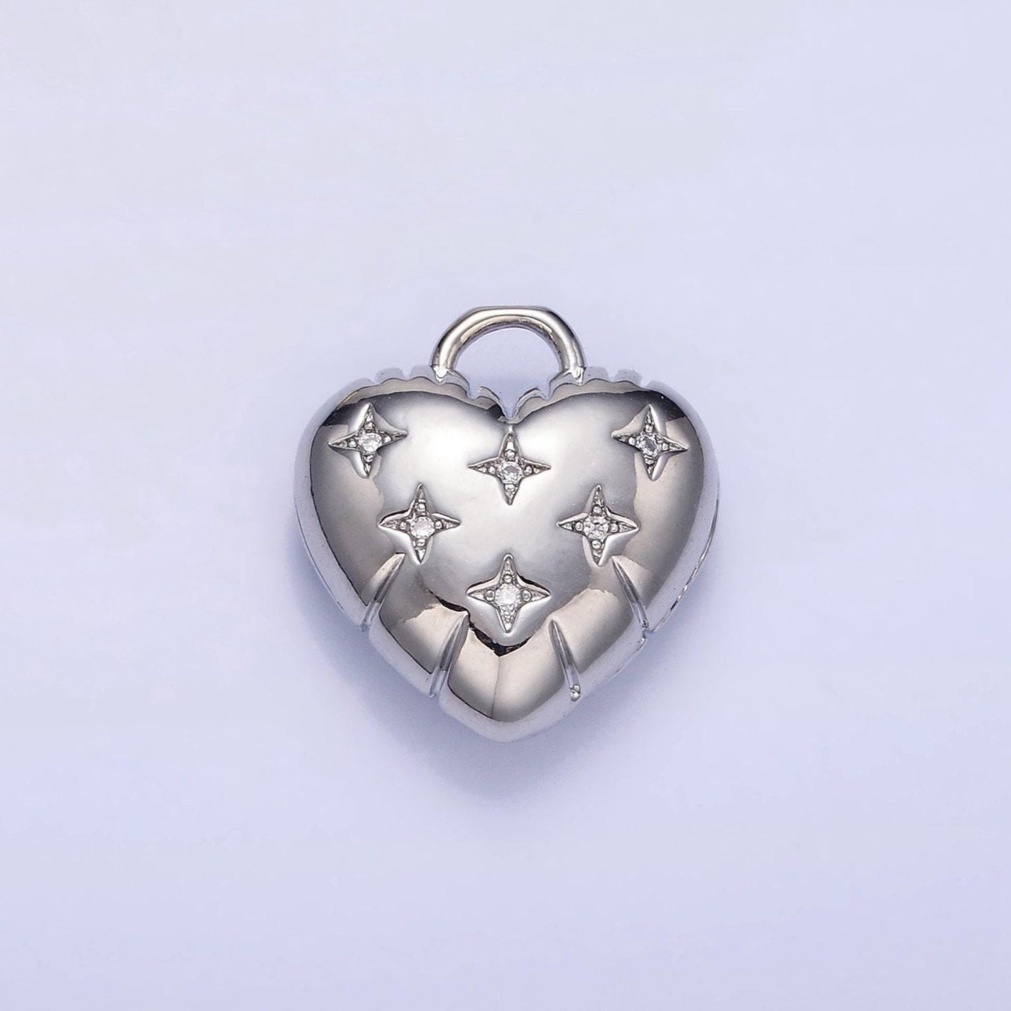 Dainty cz heart balloon pendant 24k gold filed micro pave cz bright love balloon charm for valentine bracelet necklace component | h-035