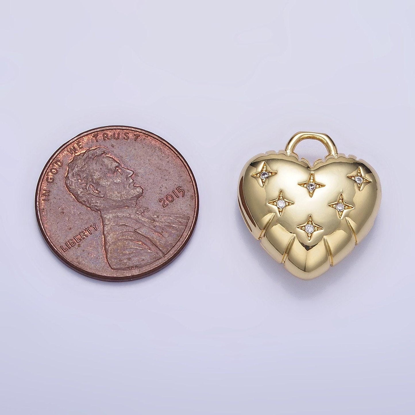 Dainty cz heart balloon pendant 24k gold filed micro pave cz bright love balloon charm for valentine bracelet necklace component | h-035