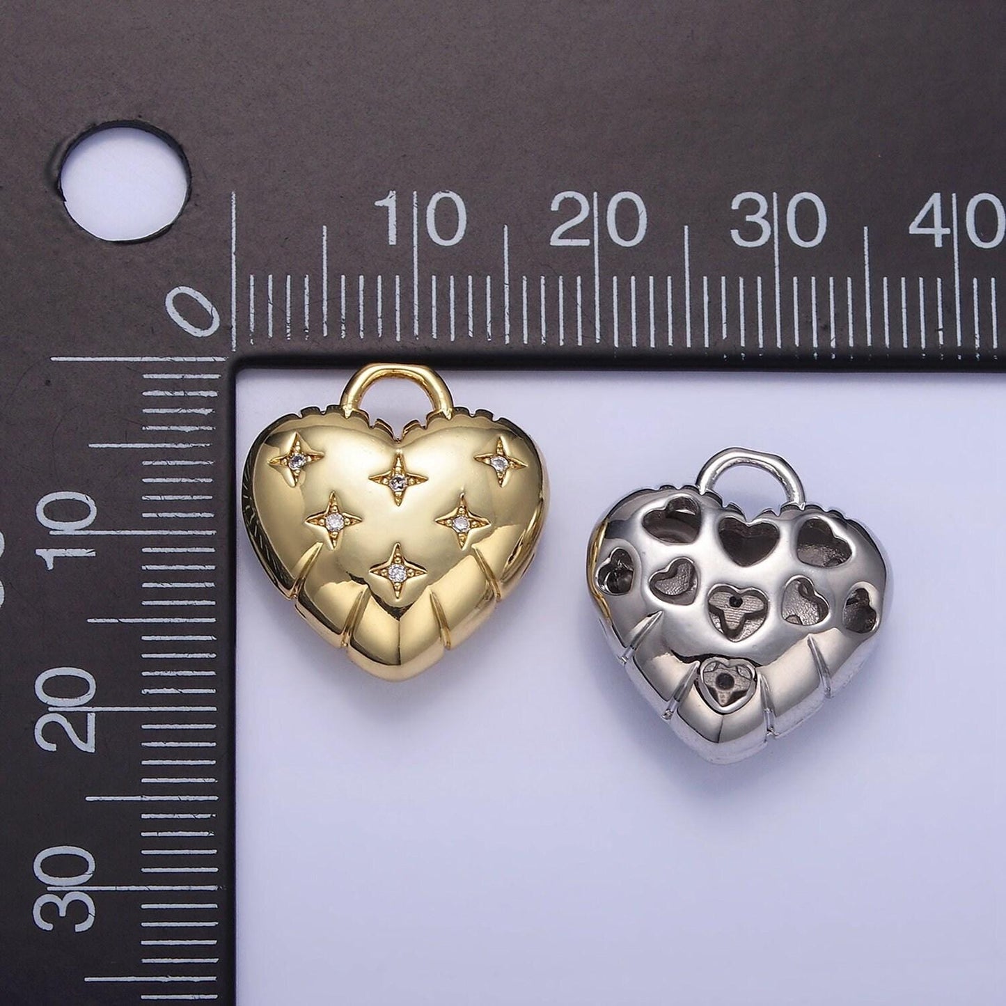 Dainty cz heart balloon pendant 24k gold filed micro pave cz bright love balloon charm for valentine bracelet necklace component | h-035