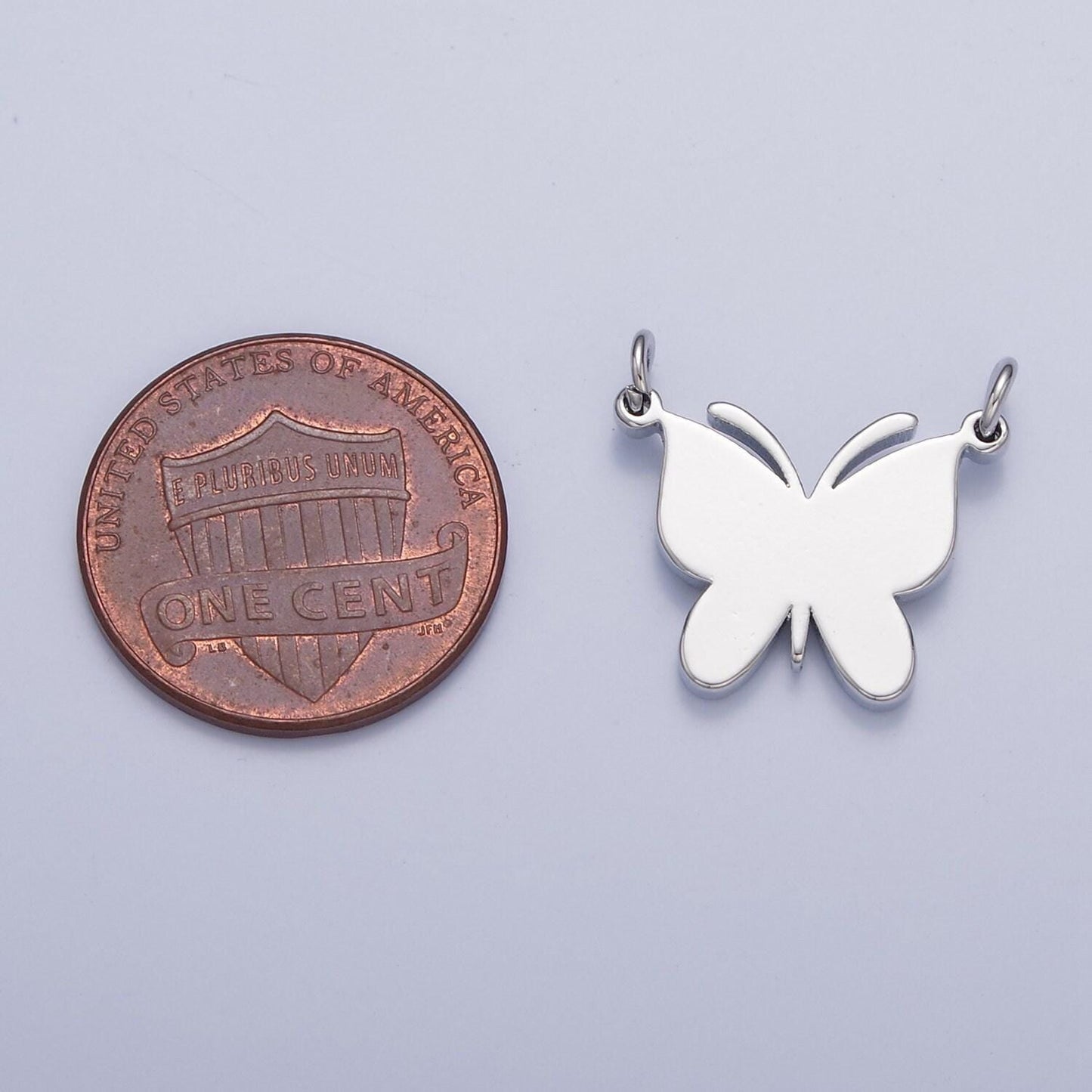 Minimalist gold filled butterfly connector, 16.5mmx17.5mm spring mariposa charm for jewelry making | g-927, g-928, g-929