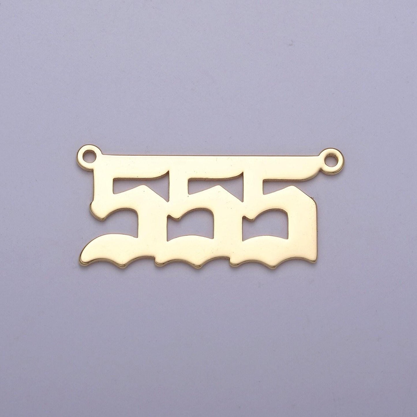 14k gold plated angel number charm connector lucky number for necklace bracelet component | g622-626
