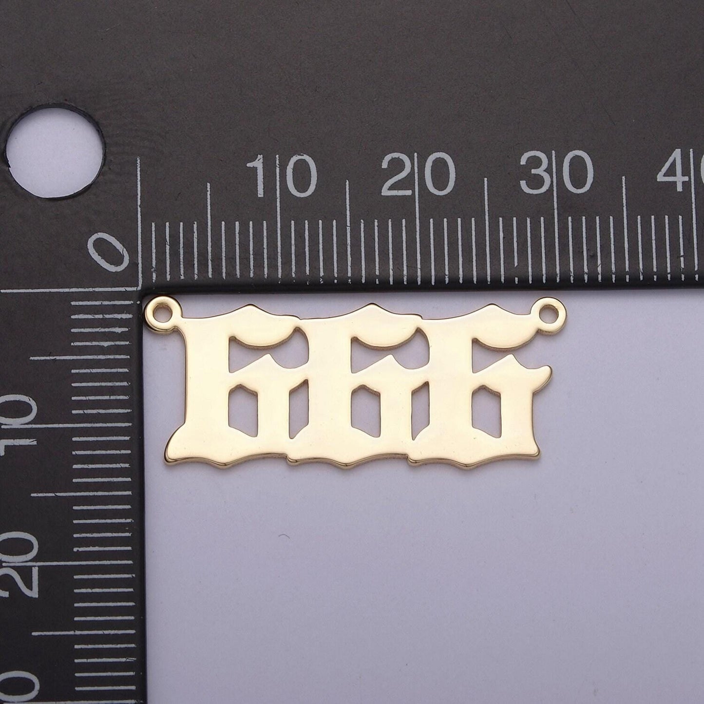 14k gold plated angel number charm connector lucky number for necklace bracelet component | g622-626