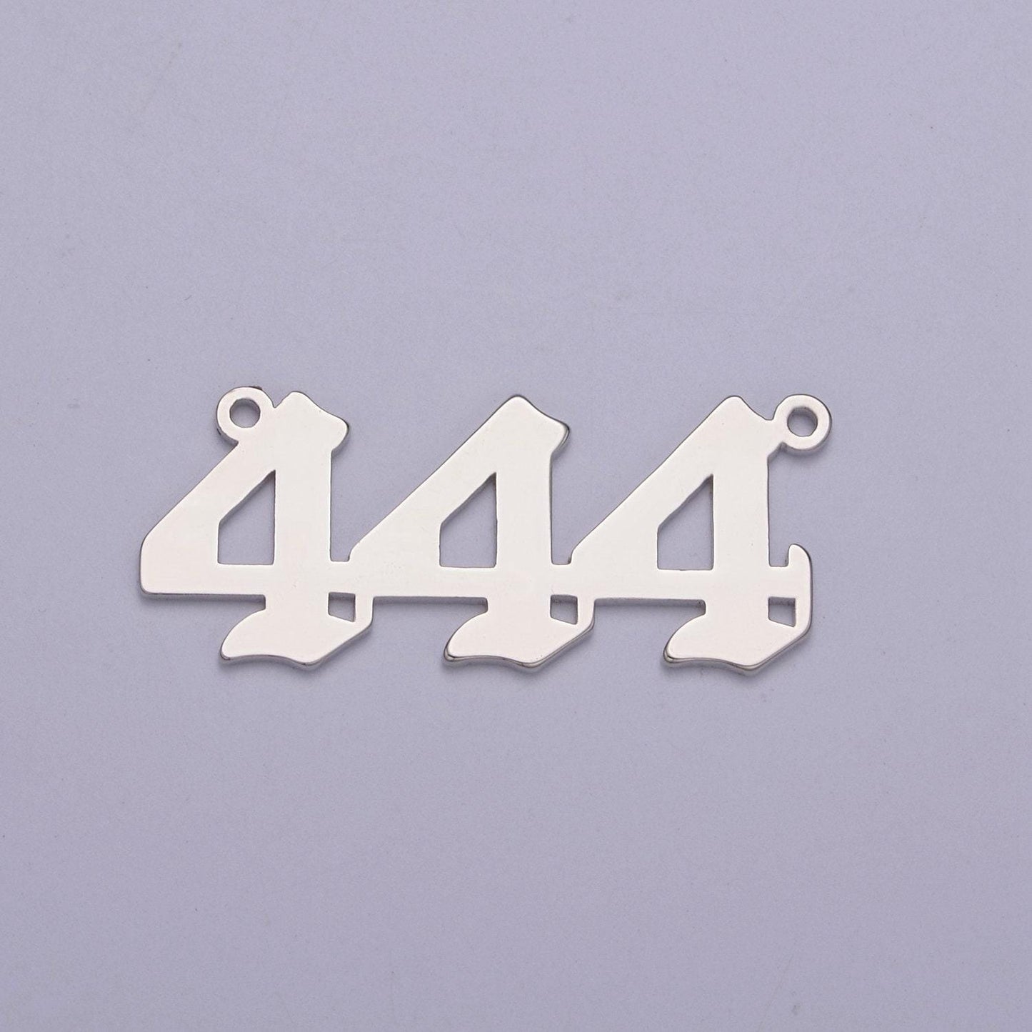 Silver angel number charm connector lucky number for necklace bracelet component | g605-609