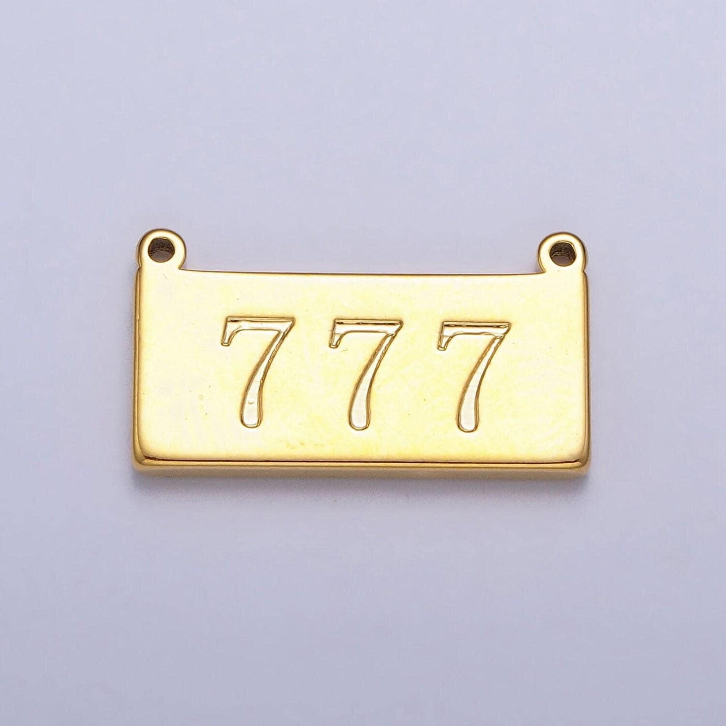 Dainty gold filled angel number charm connector gold bar lucky number for necklace bracelet component personalized jewelry | g610-615