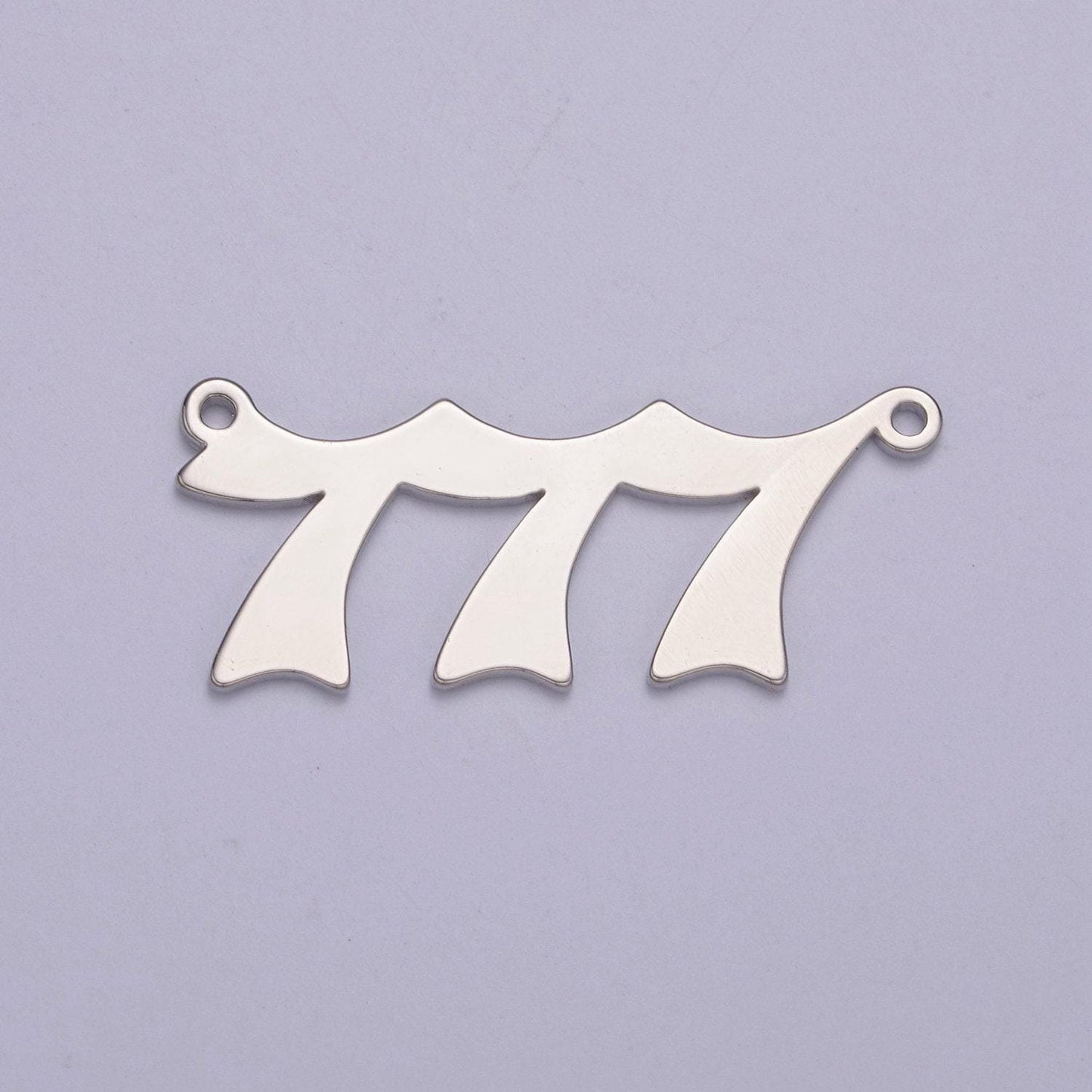 Silver angel number charm connector lucky number for necklace bracelet component | g605-609