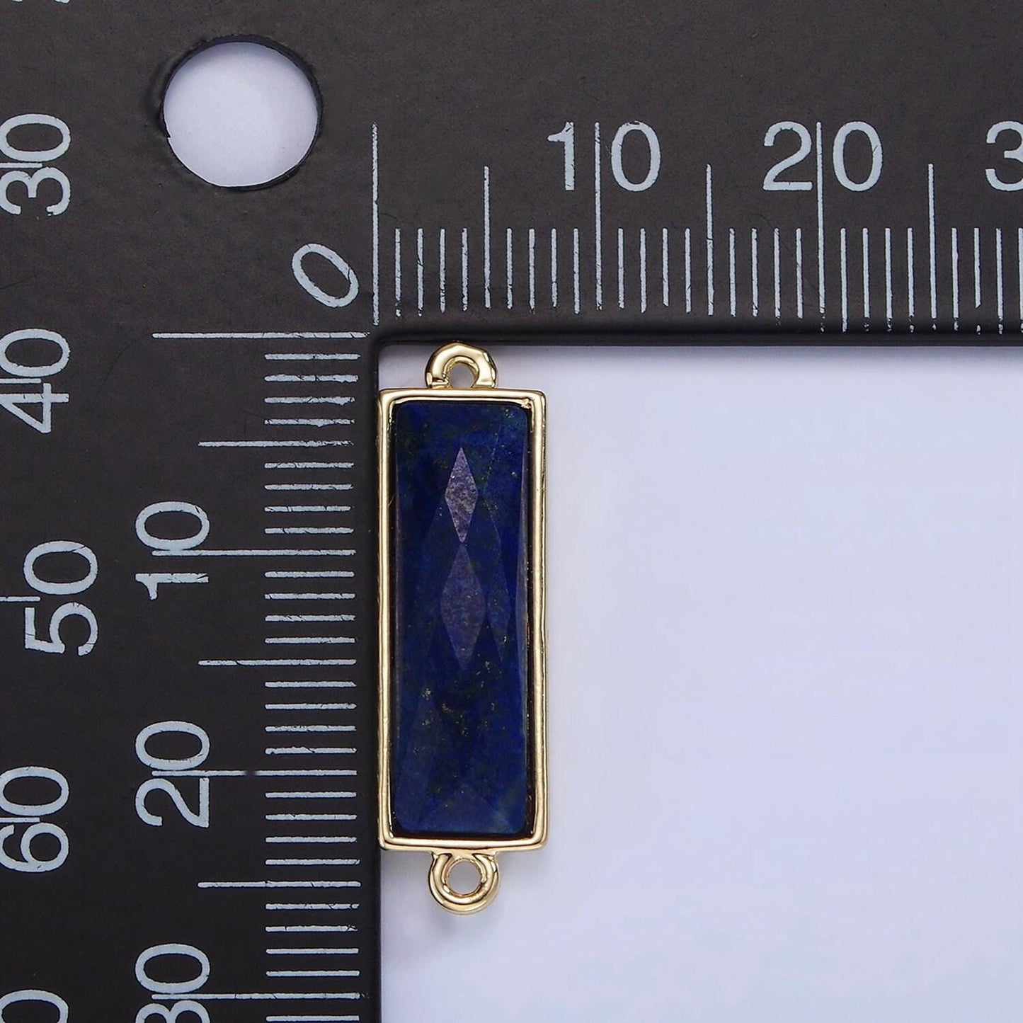 Mini 14k gold filled cubic zirconia link connector color faceted crystal charm connector birthstone link connector g-742 g-753