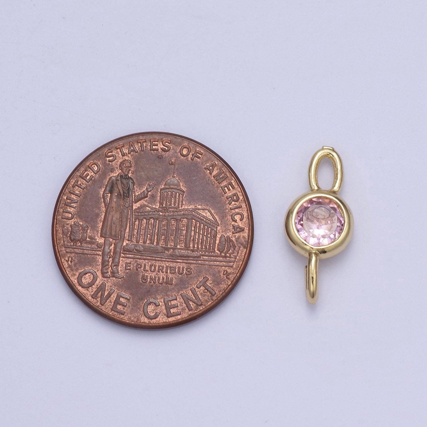 Mini cz charm 14.7x6.5mm cubic zirconia link connectors for jewelry making earring necklace bracelet connectors | f-690~f-693