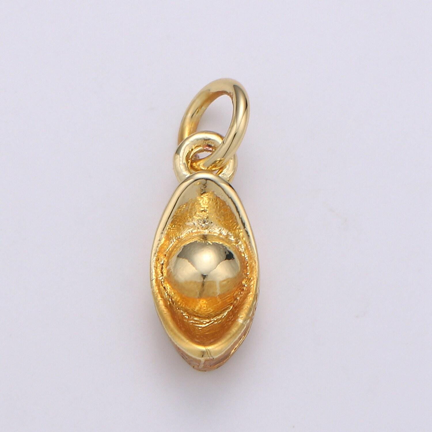1pc chinese new year gold ingot 24k gold charm, blessing pendant charm,dainty charm,for diy jewelry gold color,chgf-2041