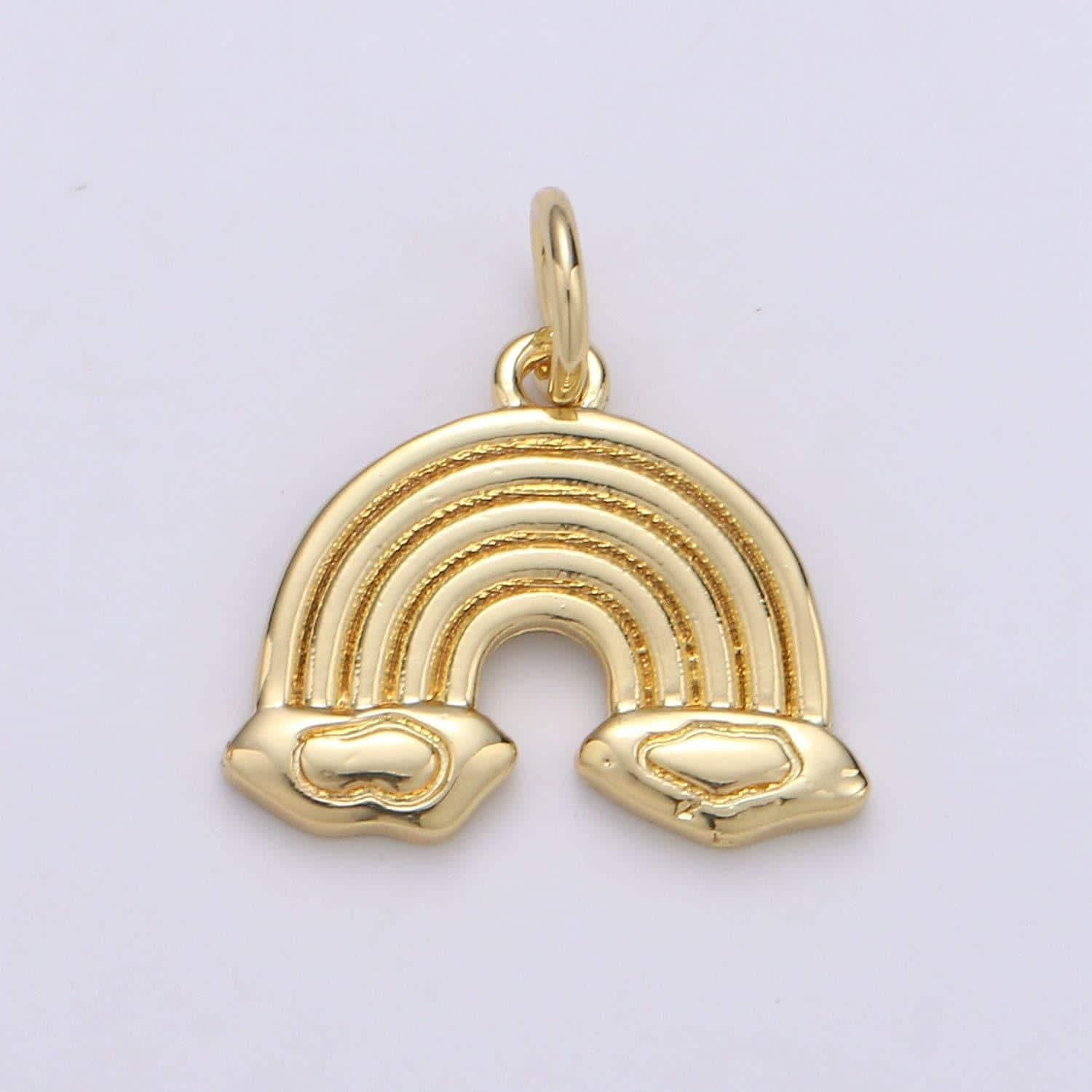 Mini gold charm rainbow charm dainty cloud charm for bracelet necklace supply e-66