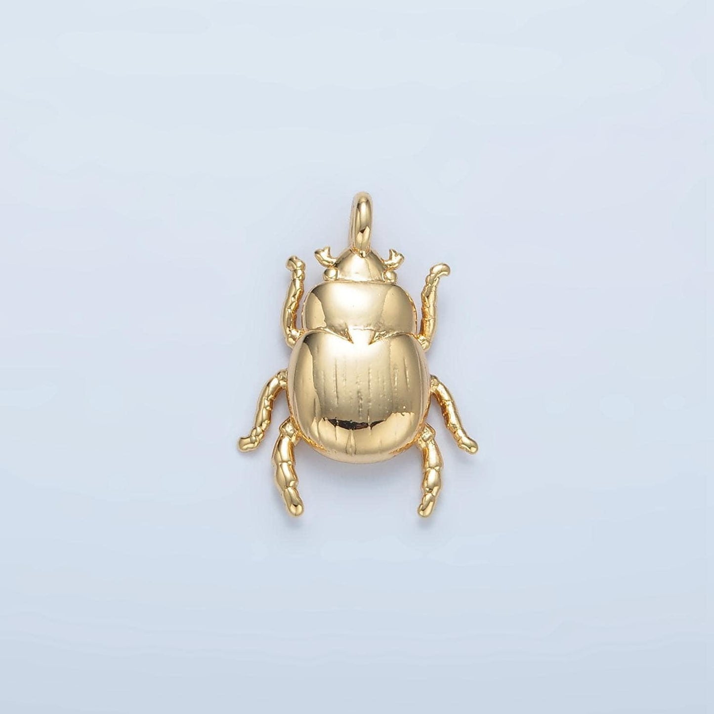 Dainty 14k gold filled beetle pendant insect charm bracelet necklace for diy jewelry making supply e325
