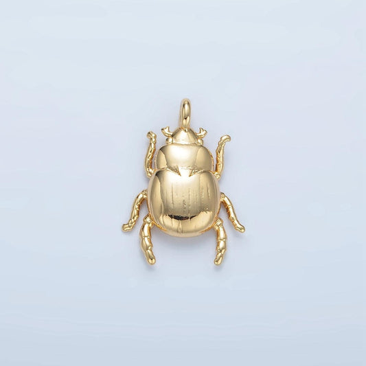 Dainty 14k gold filled beetle pendant insect charm bracelet necklace for diy jewelry making supply e325