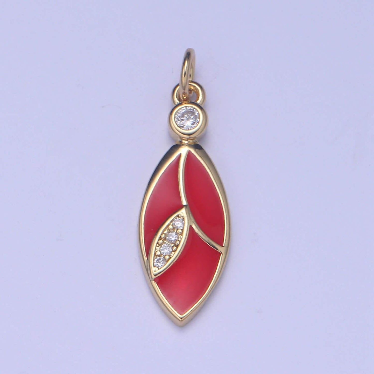 1x leaf charms for jewelry making colorful leaves shape enamel charm gold plated enamel pendants necklace earrings jewelry accessory ch 2196