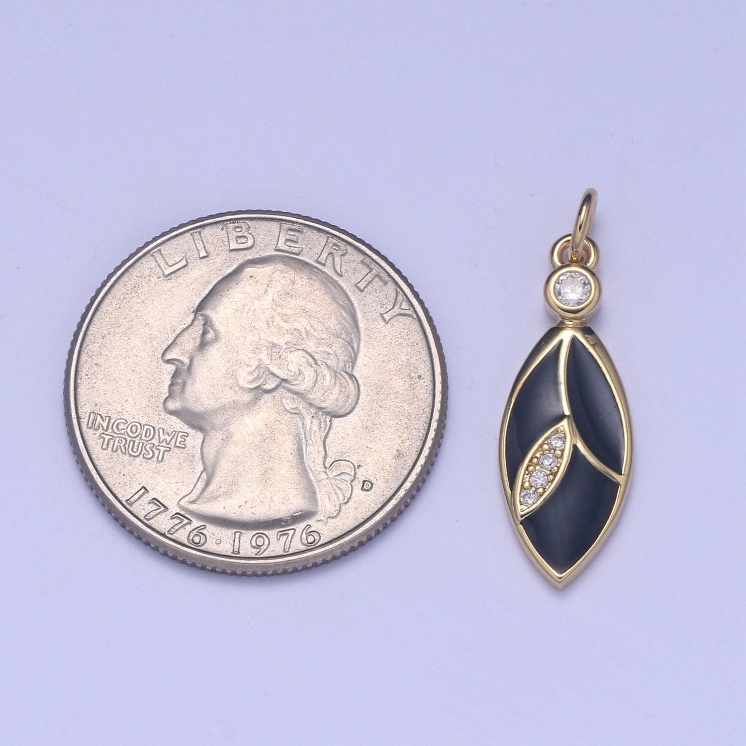 1x leaf charms for jewelry making colorful leaves shape enamel charm gold plated enamel pendants necklace earrings jewelry accessory ch 2196