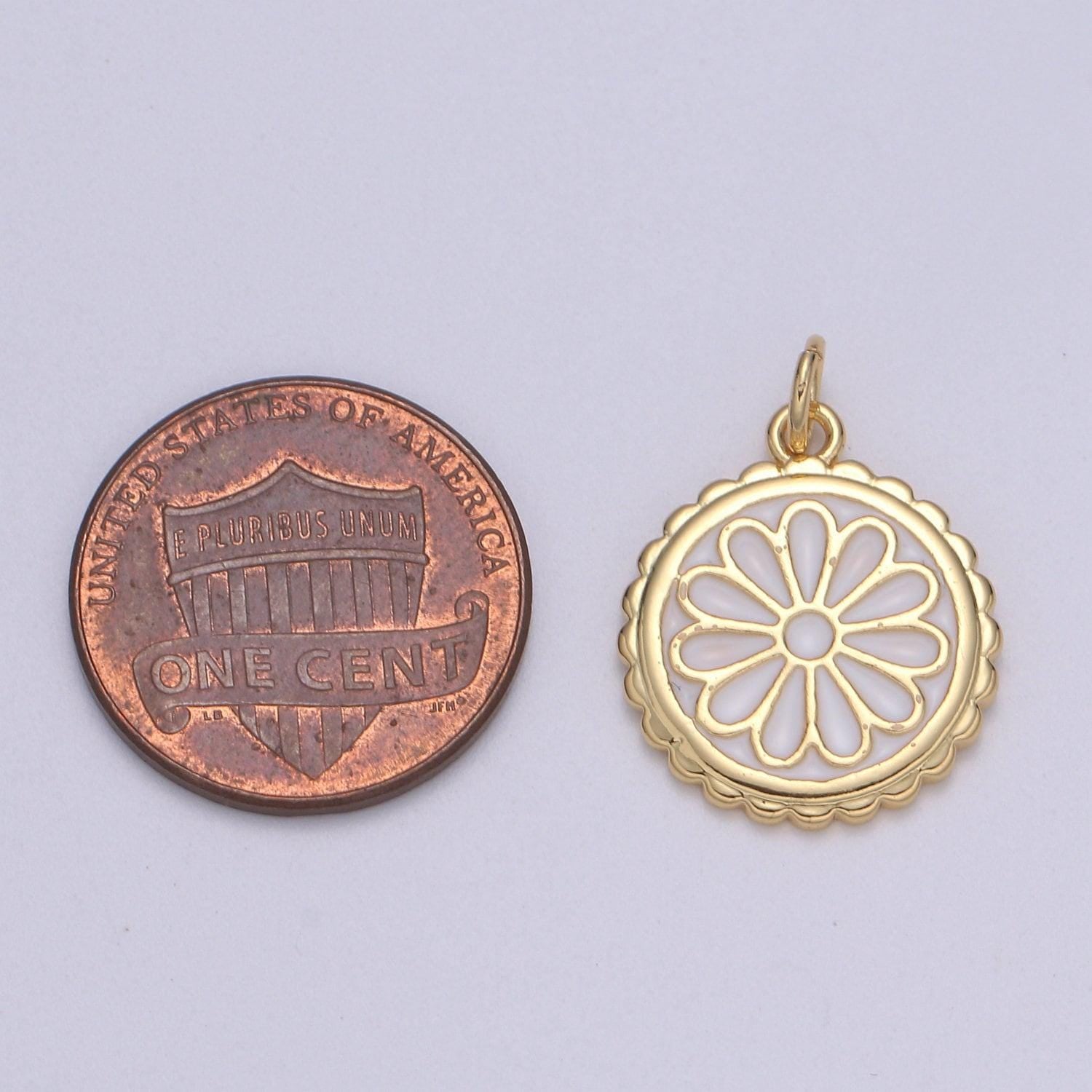 14k gold enamel daisy charms dainty colorful daisy charms spring flower charms enamel flower pendant jewelry supplies