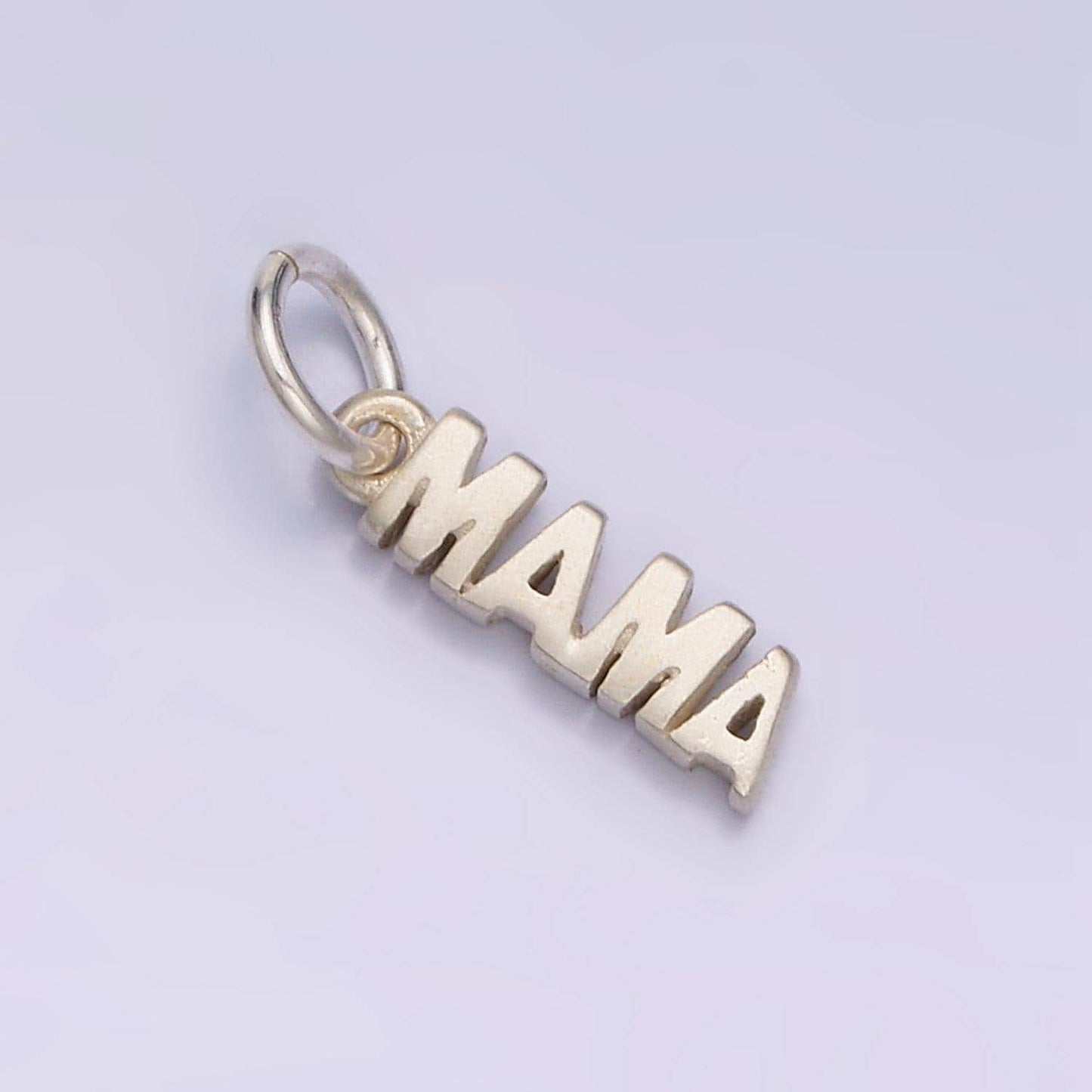 Dainty gold mama charm for bracelet necklace earring component diy jewelry making supply word charm minimalist jewelry, e-140
