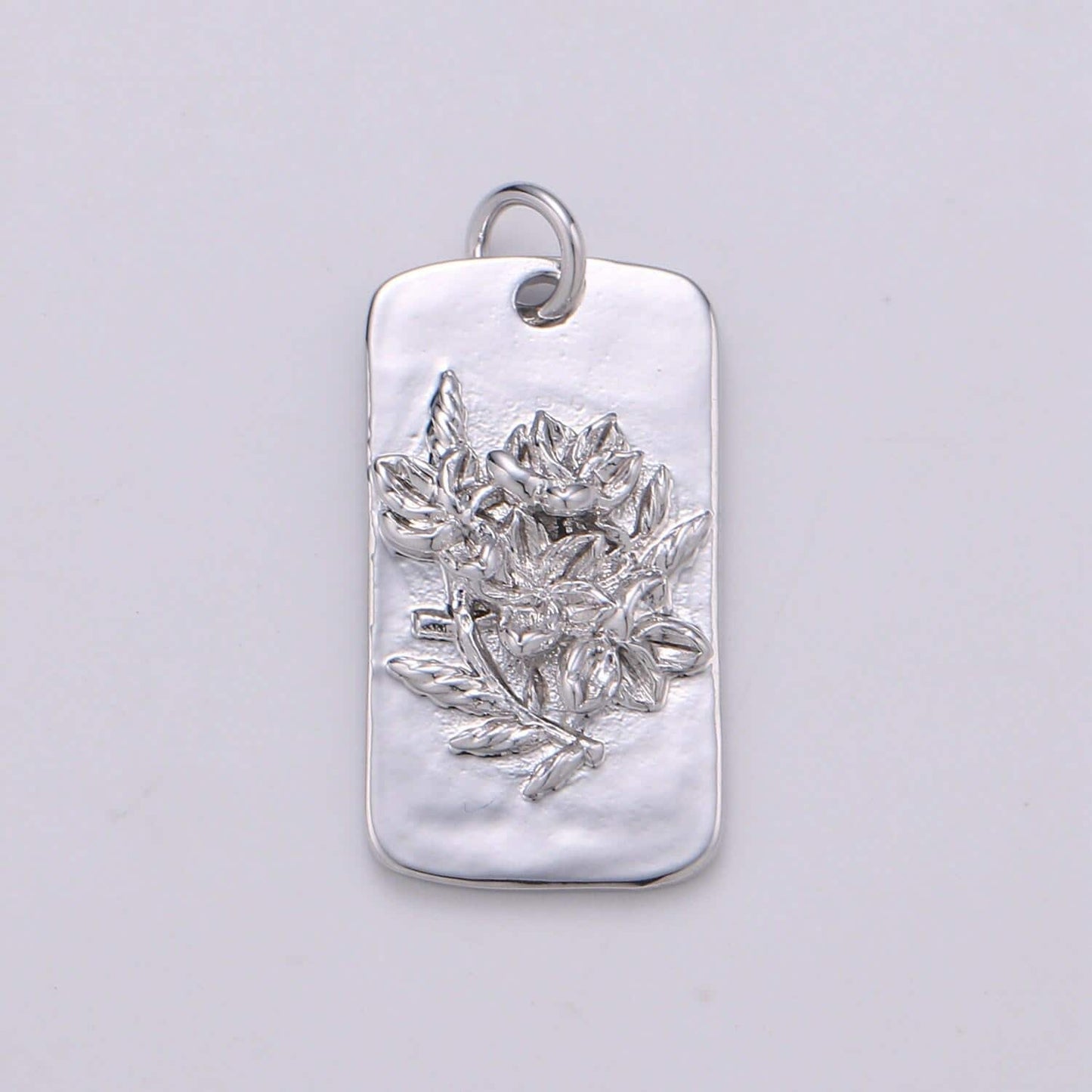 1x white gold flower charms, wild flower pendant, dainty sun flower poppy daisy rose charm for necklace floral jewelry, d-844~d-852