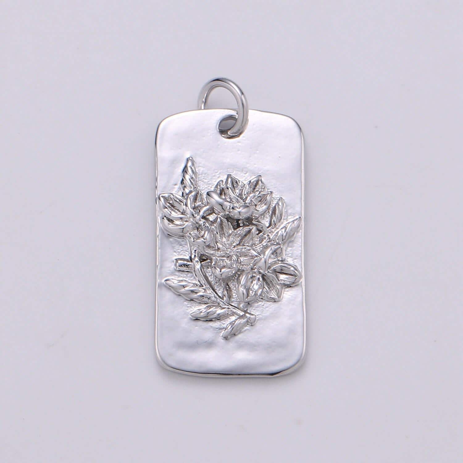 1x white gold flower charms, wild flower pendant, dainty sun flower poppy daisy rose charm for necklace floral jewelry, d-844~d-852
