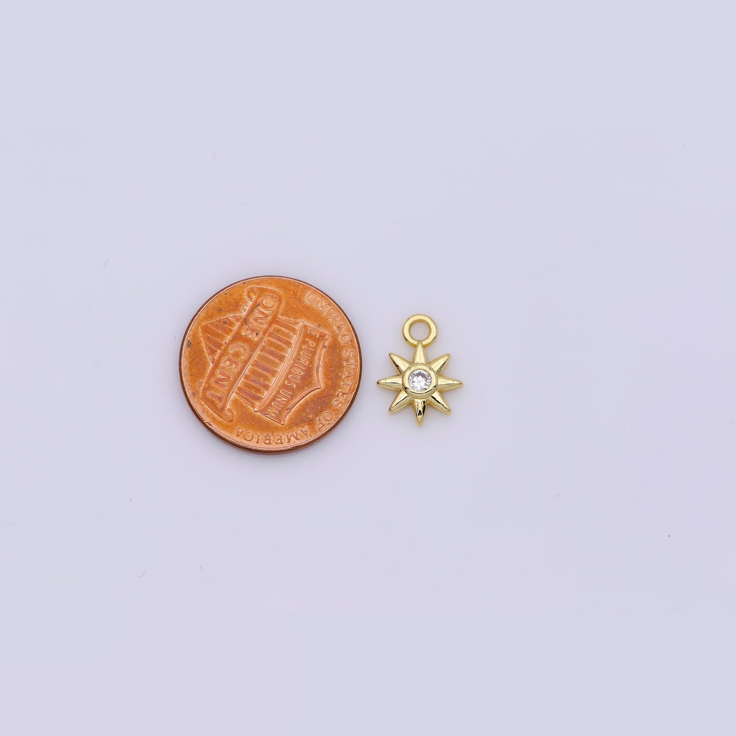 Gold mini star charms tiny cz charm for necklace earring bracelet jewelry making supply celestial jewelry d733