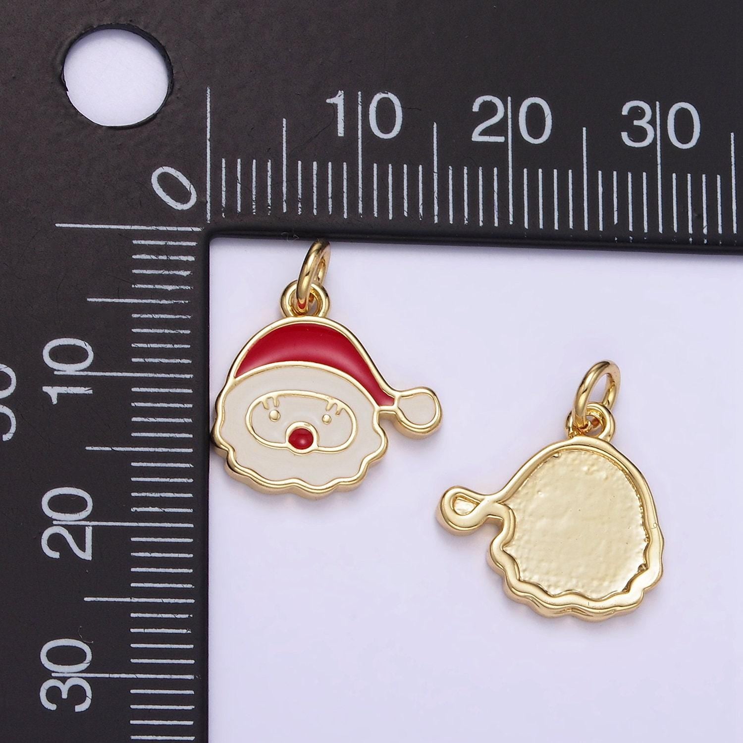 New dainty christmas charm inspired bulk wholesale christmas theme pendant xmas jewelry for necklace bracelet earring supply | d-541