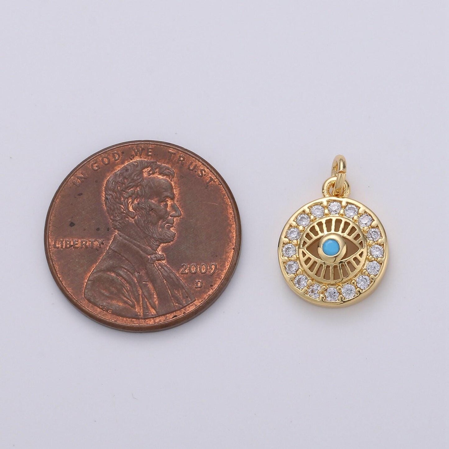 15x10mm 24k gold evil eye, micro pave evil eye charm, turquoise cubic charms, cz gold evil eye beads, pink green blue charms,