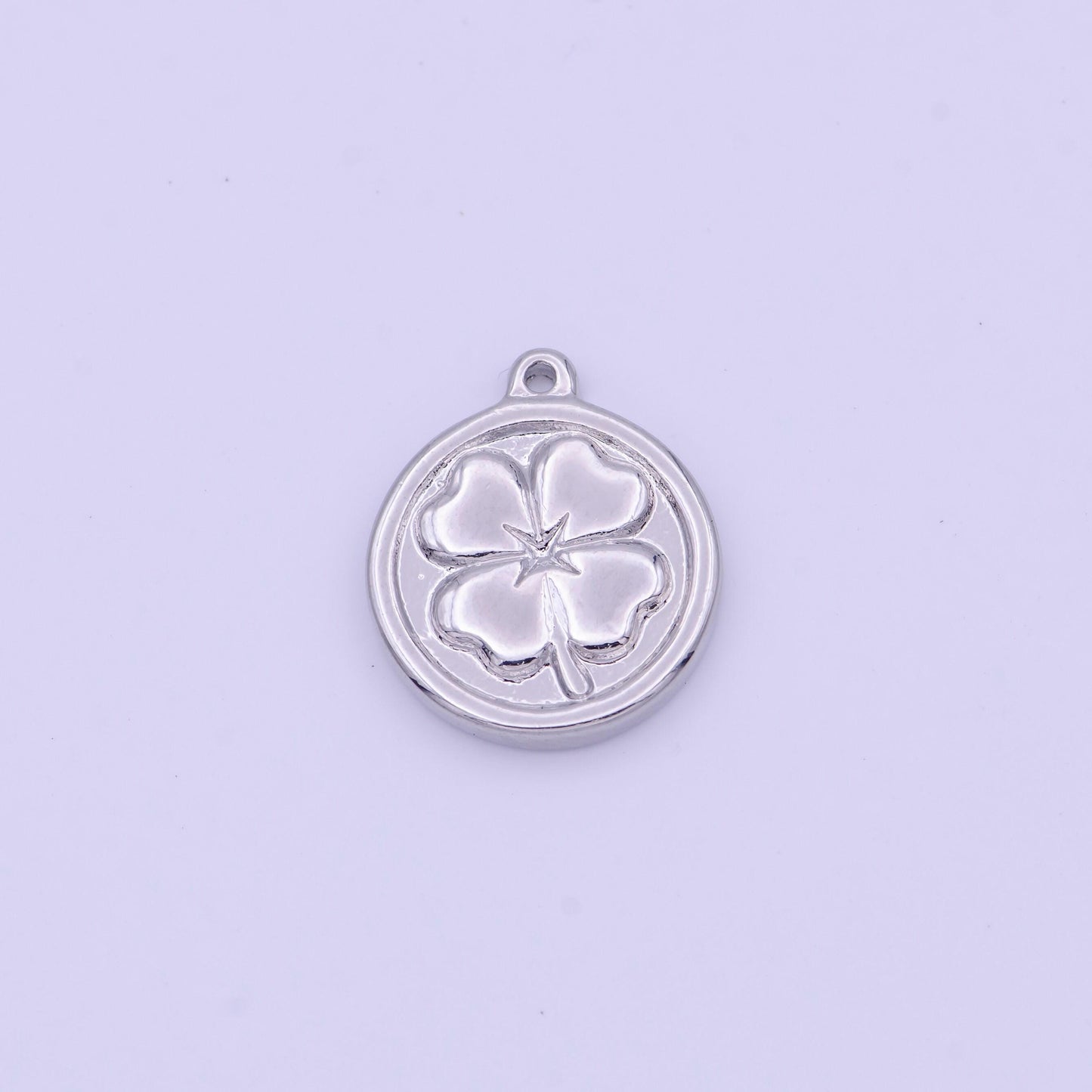 Mini shamrock charm gold clover charm silver clover charm mini lucky charm for saint patrick day earring bracelet necklace supply d-398