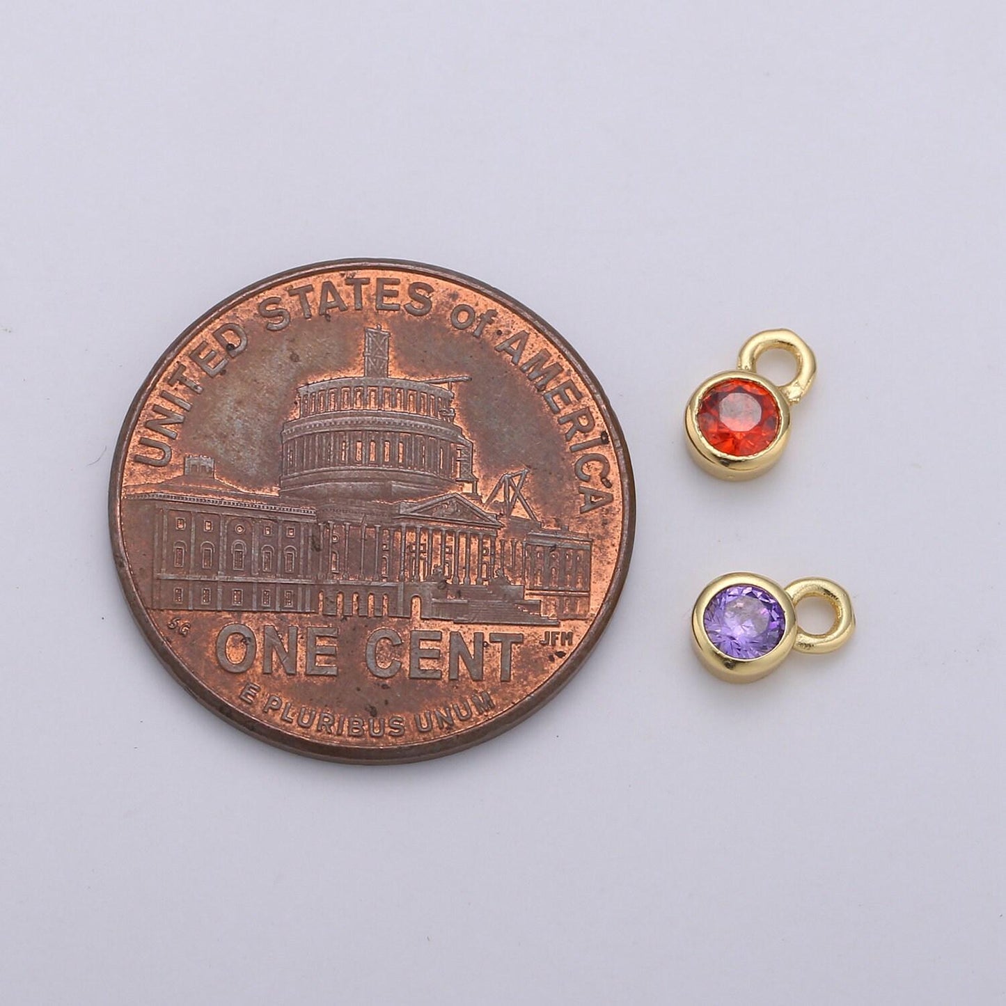 1pc 14k gold micro pave cz geometric pendant charm,micro pave cz circle pendant charm, charm,diy jewelry 4x6mm,chgf-1039-50
