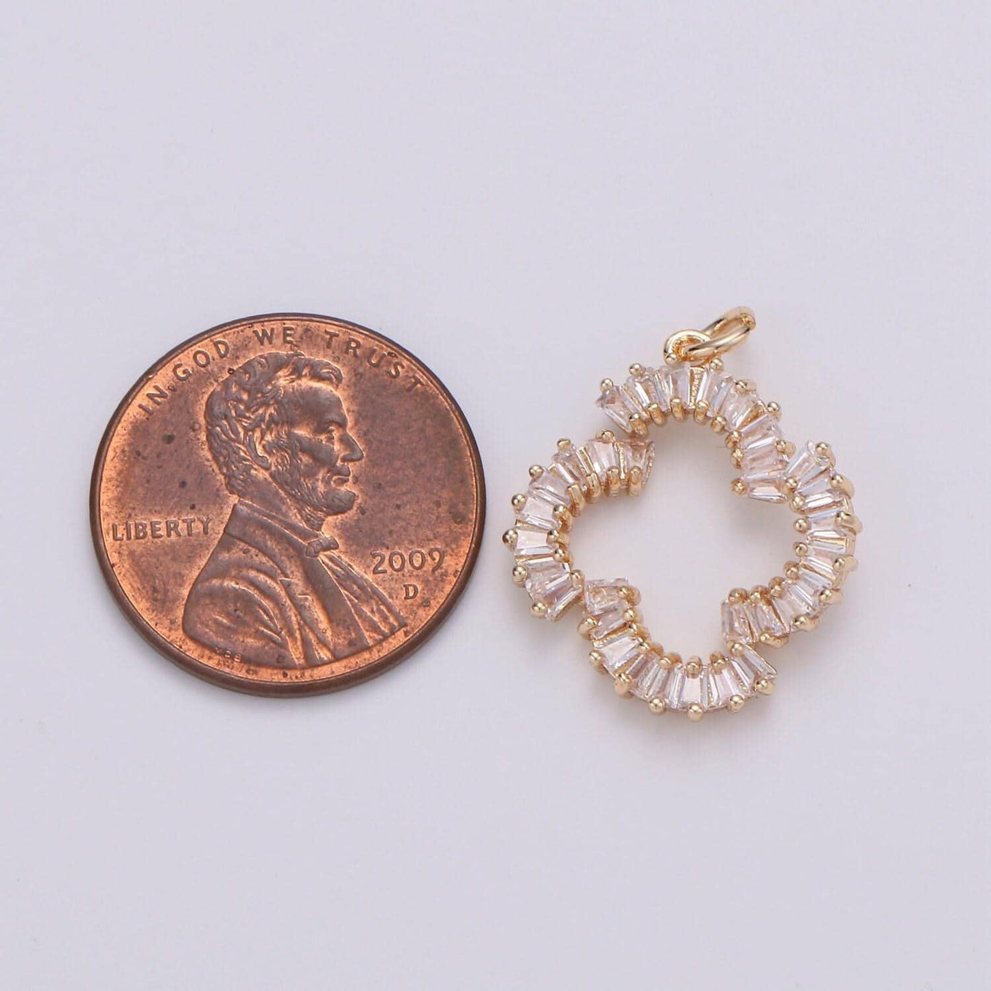 Baguette cubic pave charm on 18k gold , micro pave cz small x charms, dainty pave cross charm, kiss charms for jewelry supply