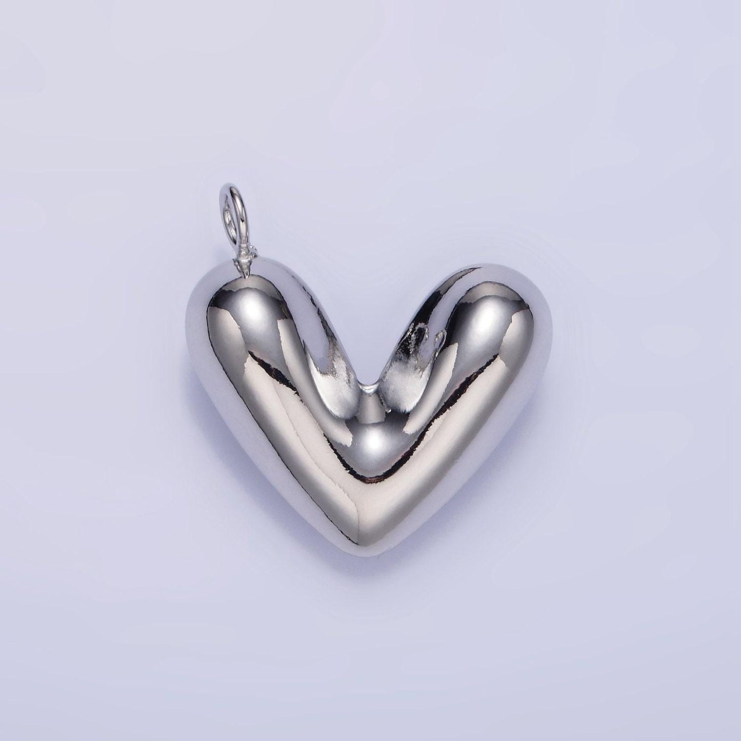 Dainty heart balloon charm 24k gold filled minimalistic bright love pendant for bracelet necklace | d060