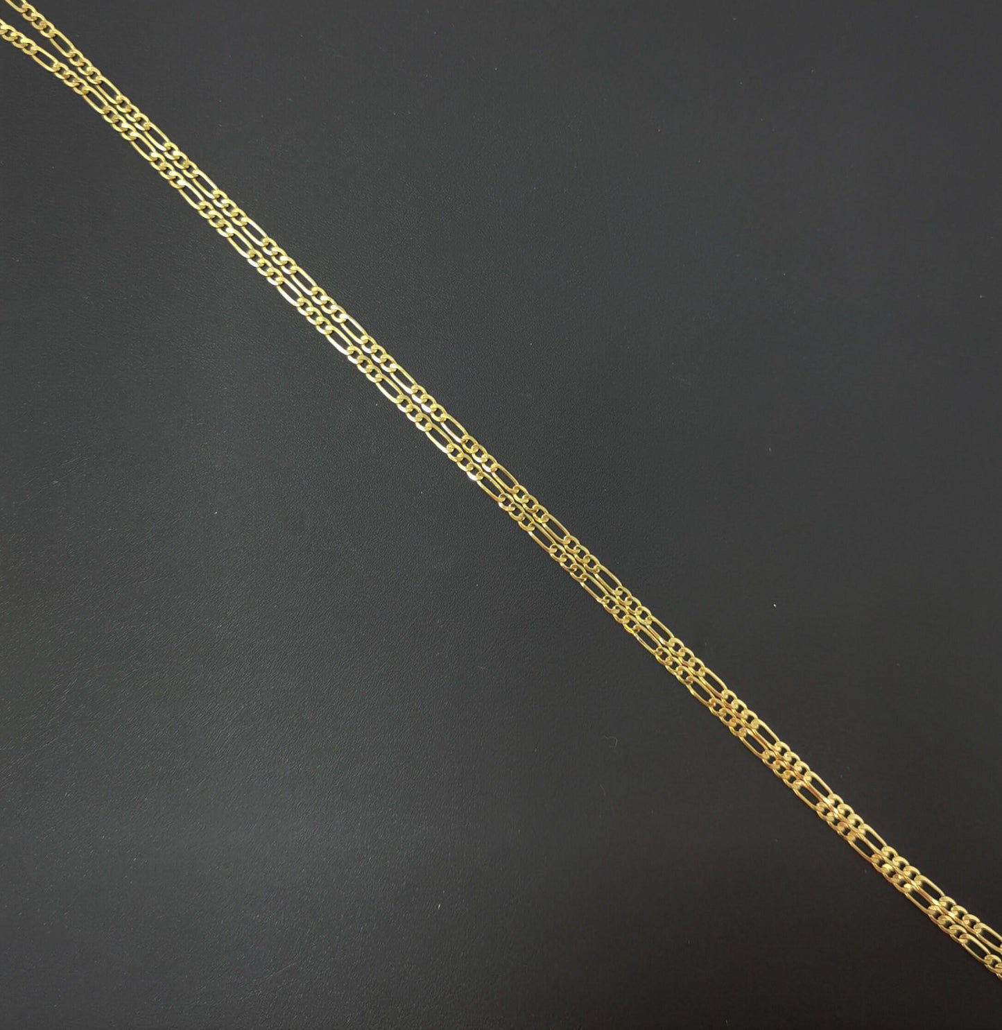 1pc 25.5'' ready to use 24k gold figaro necklace chain,layering figaro chain dainty necklace, perfect for pendant charm necklace, 492