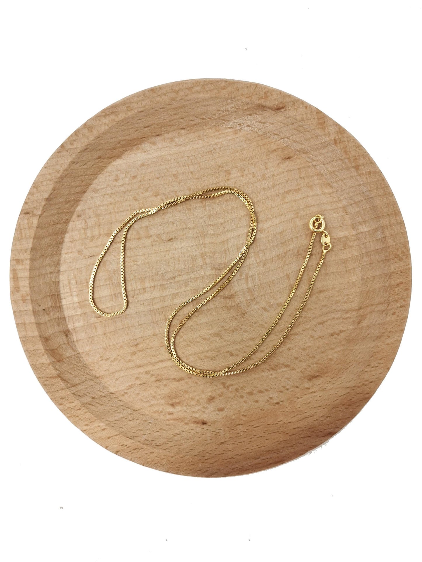 1pc 19.6'' ready to wear 24k gold  square box chain necklace, layering dainty box chain for jewelry making with pendant supplies, 593